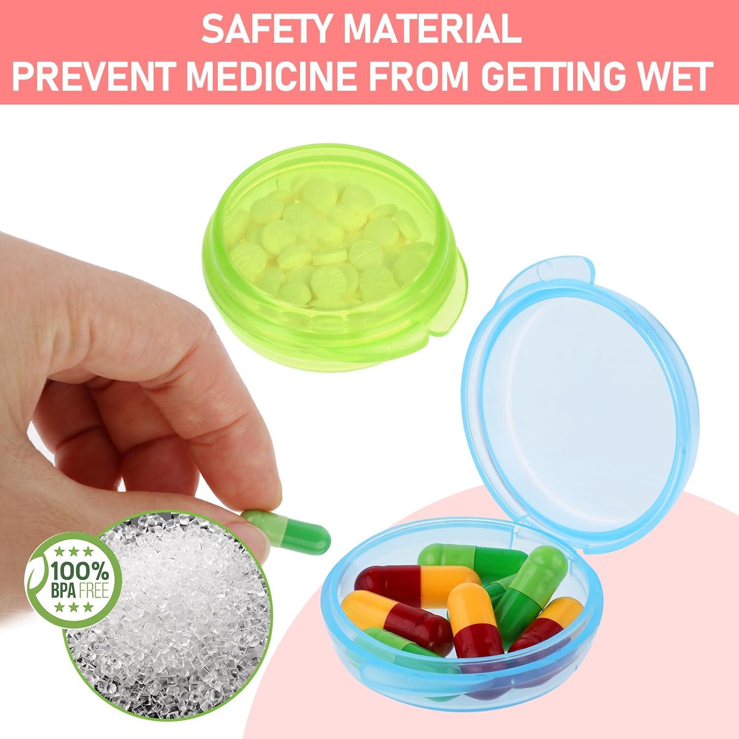 4 Organizadores de Pastillas Portátiles WLLHYF - Colores Variados