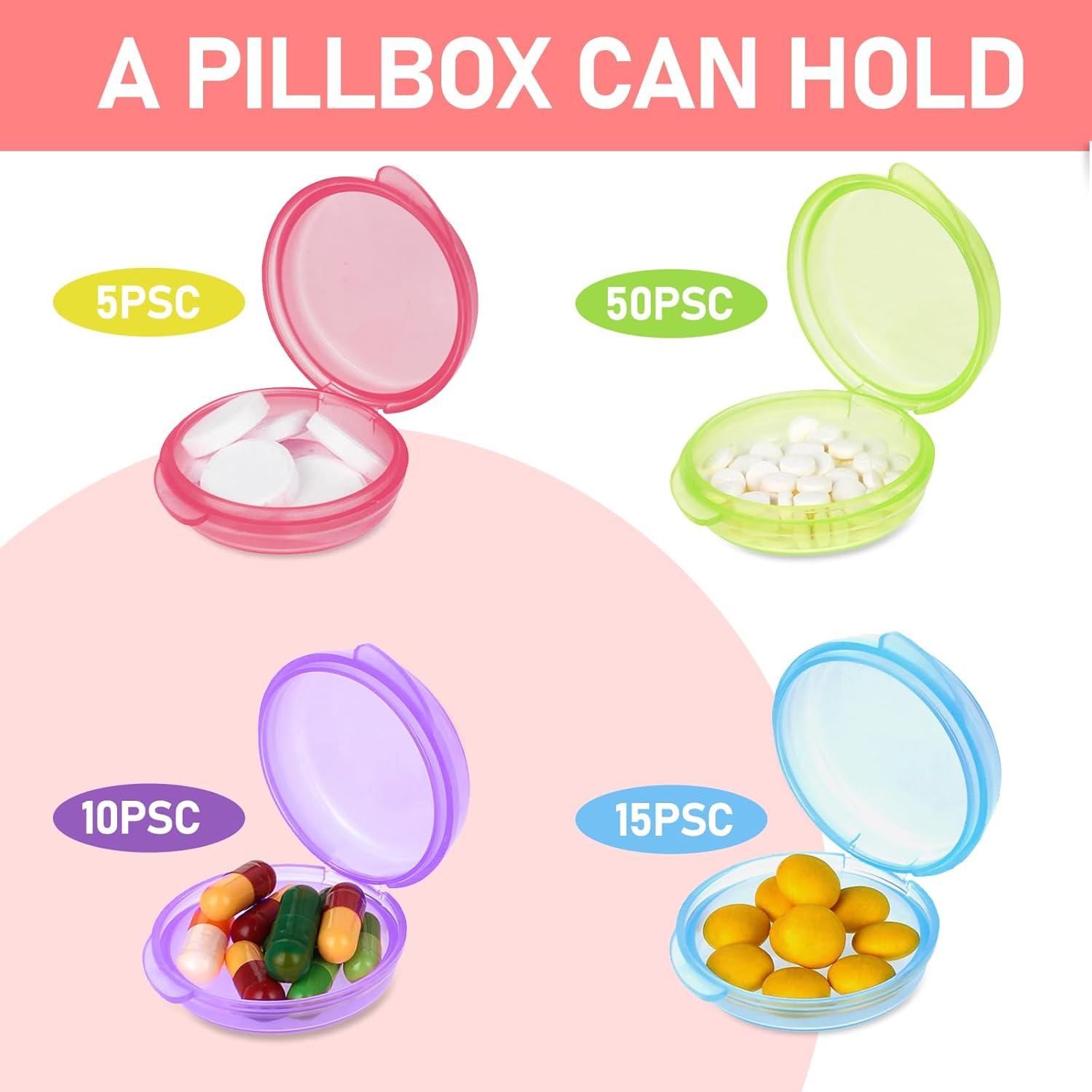 4 Organizadores de Pastillas Portátiles WLLHYF - Colores Variados
