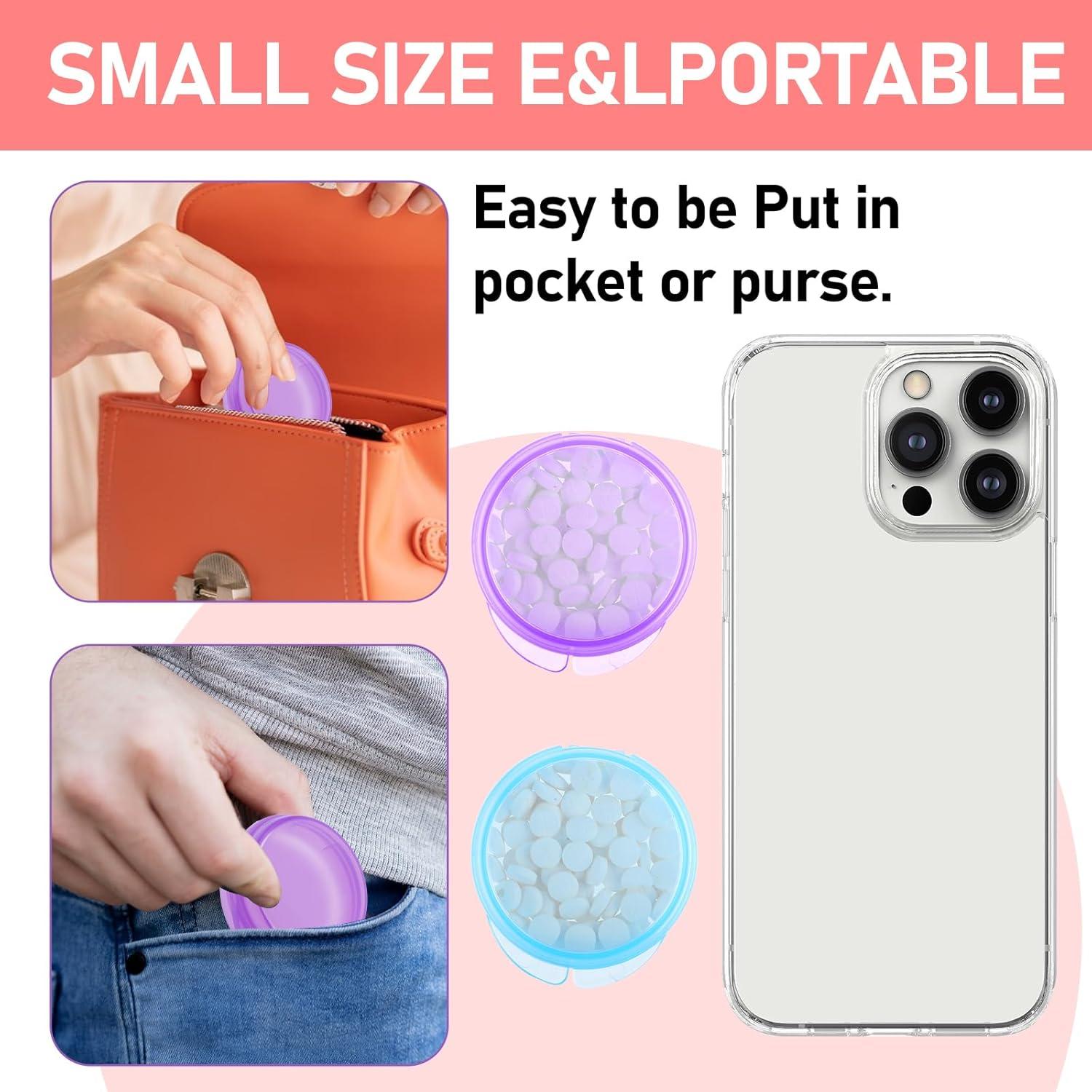 4 Organizadores de Pastillas Portátiles WLLHYF - Colores Variados