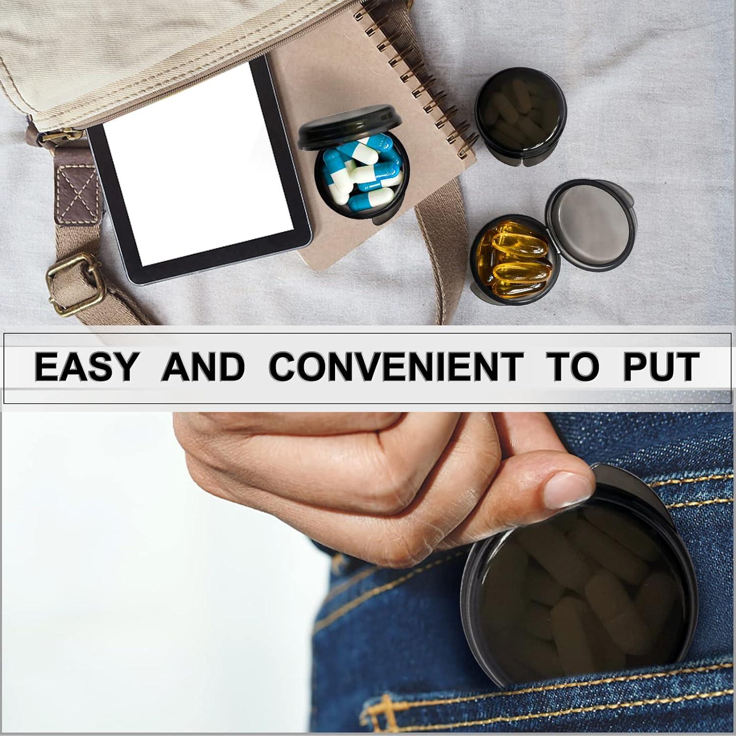 Organizador de Pastillas Mini Murou Negro - Paquete de 3