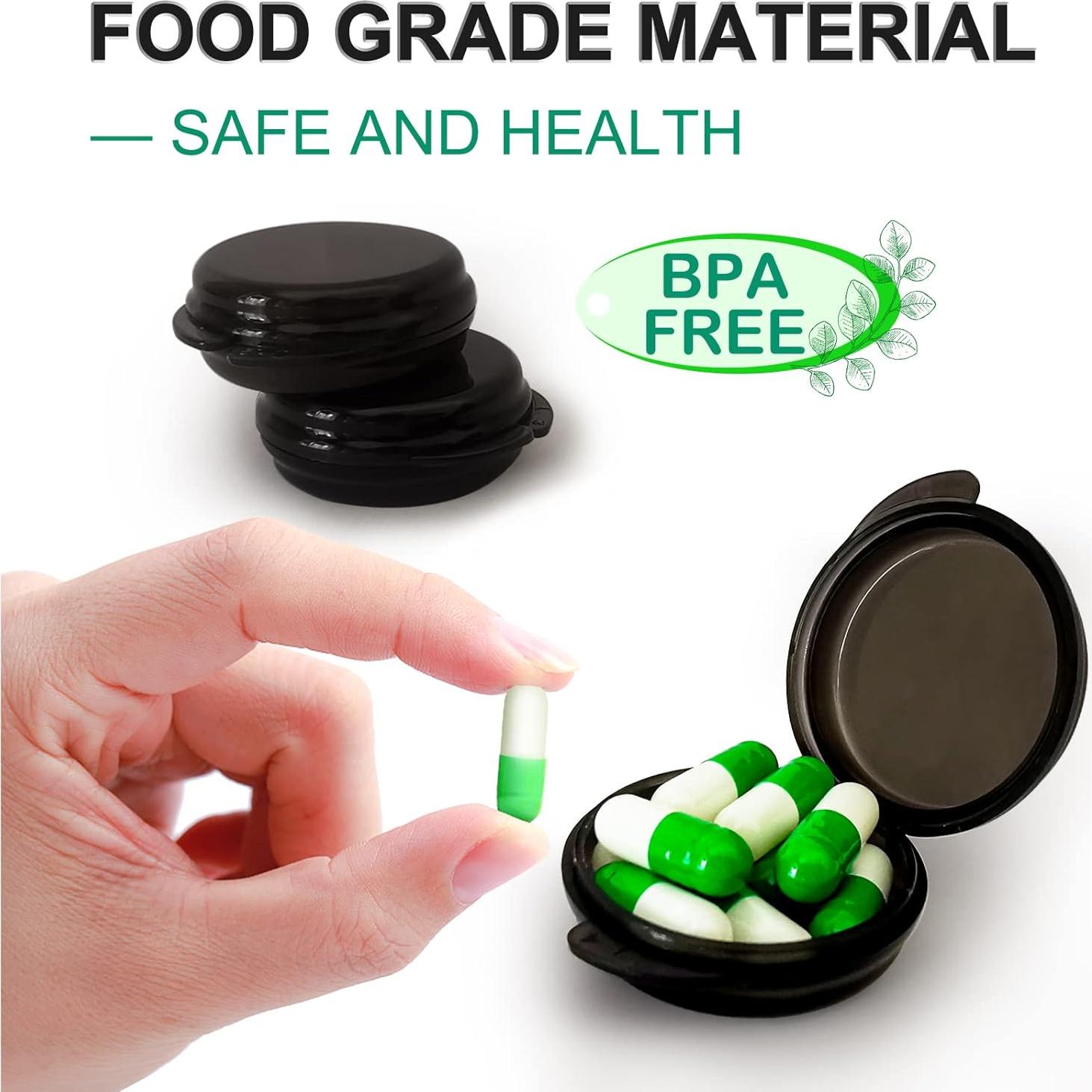 Organizador de Pastillas Mini Murou Negro - Paquete de 3