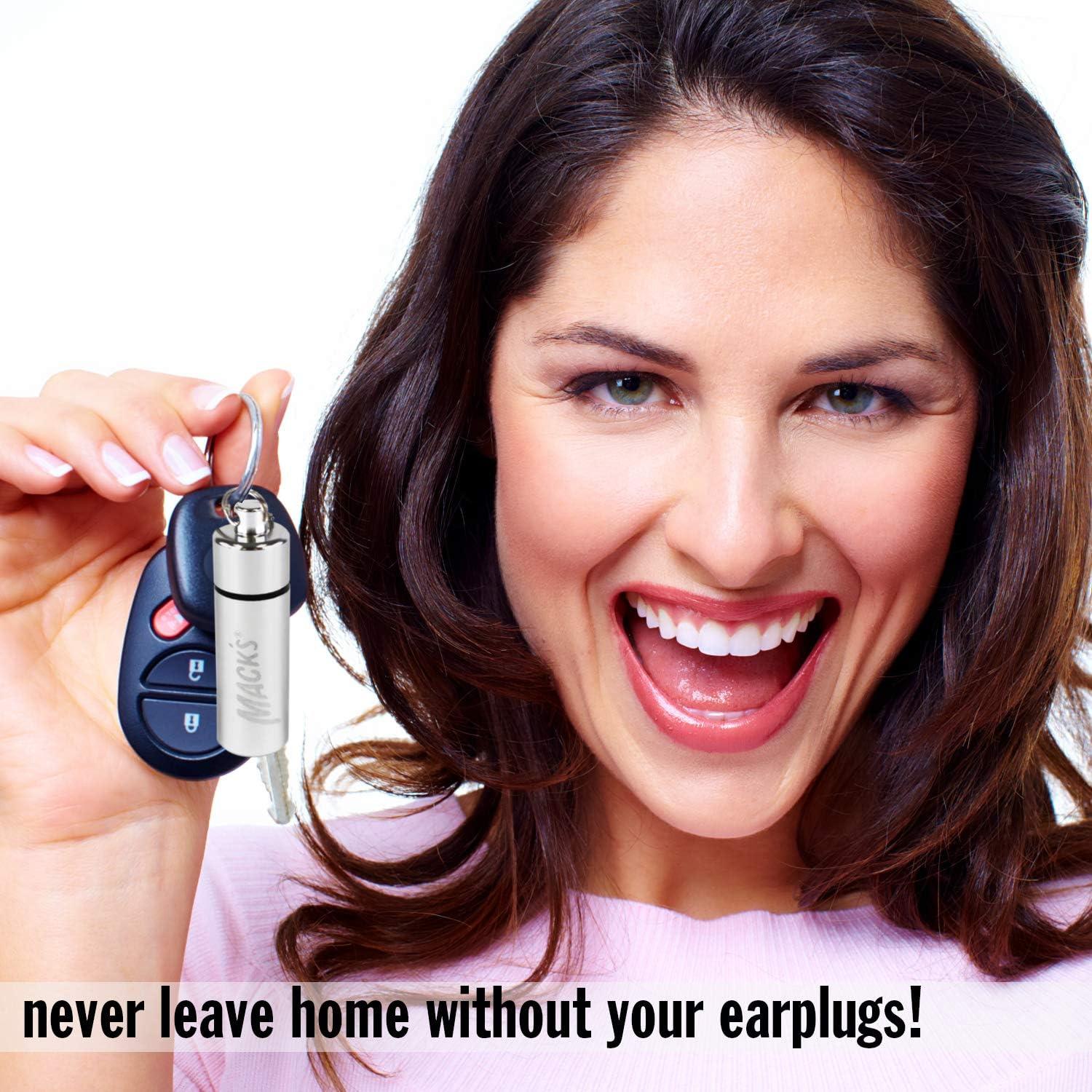 Estuche de Aluminio Mack para Tapones de Oídos - Plata