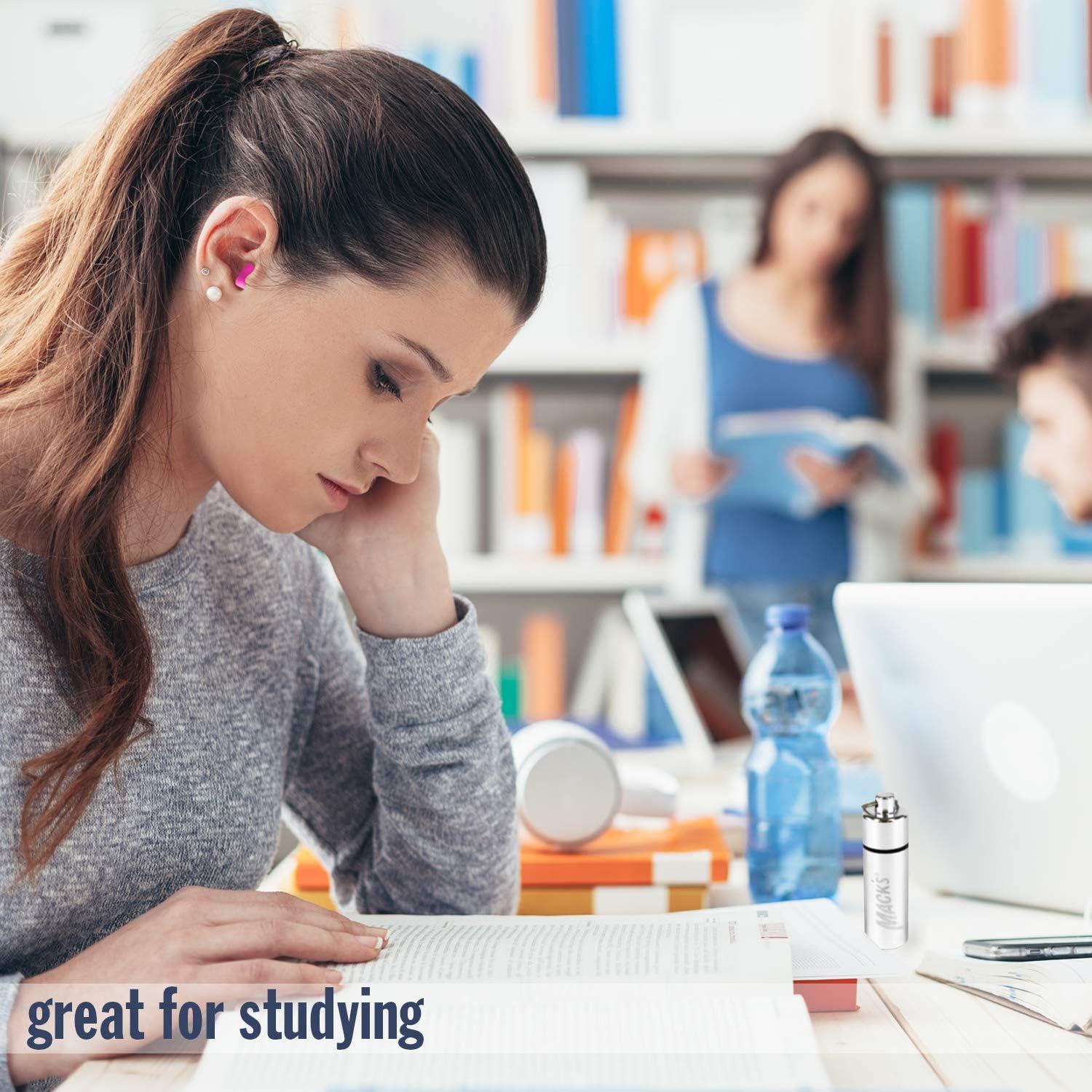 Estuche de Aluminio Mack para Tapones de Oídos - Plata