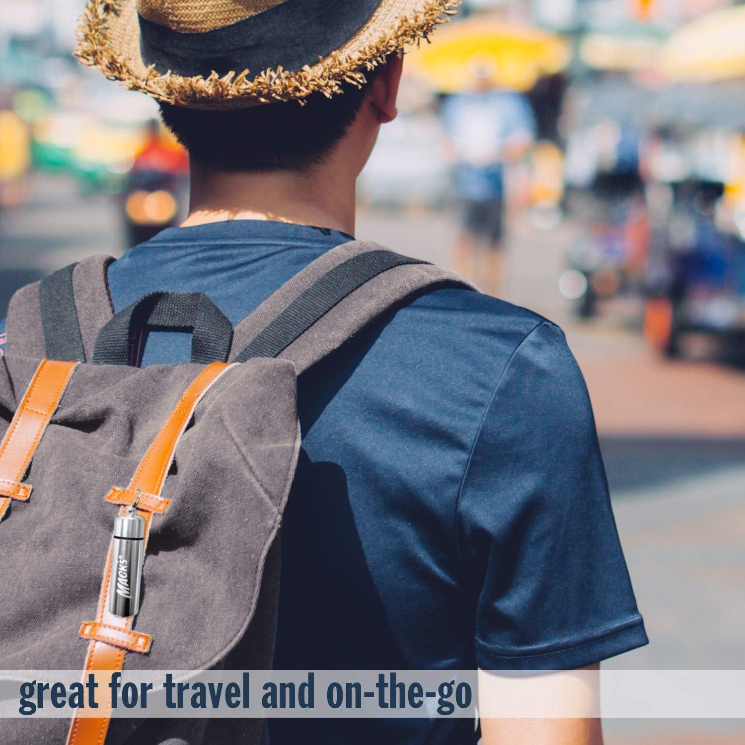 Estuche de Aluminio Mack para Tapones de Oídos - Plata