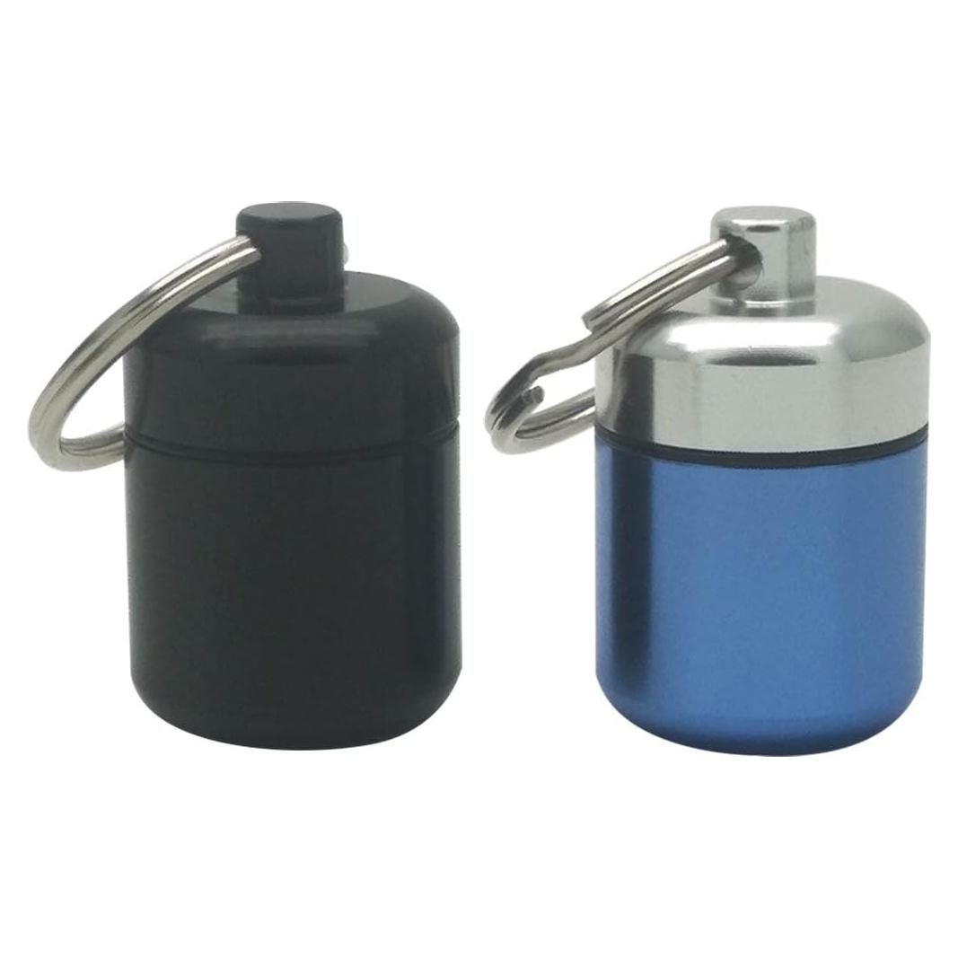 Contenedor de Pastillas FAYALA Aluminio Impermeable Llaveros