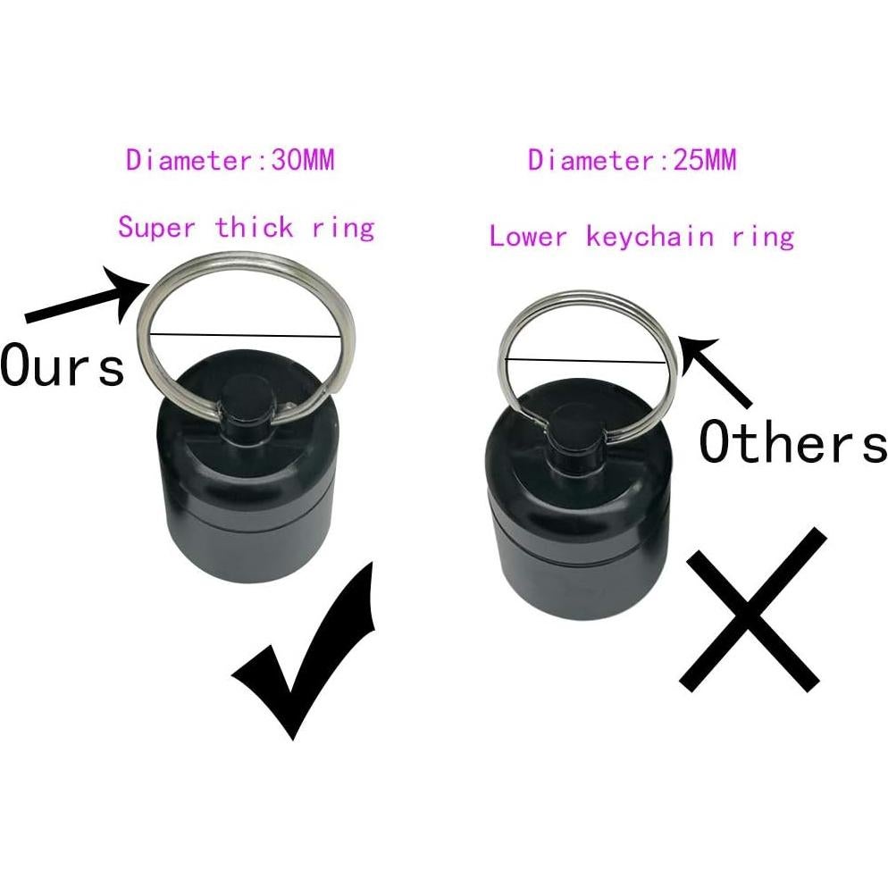 Contenedor de Pastillas FAYALA Aluminio Impermeable Llaveros