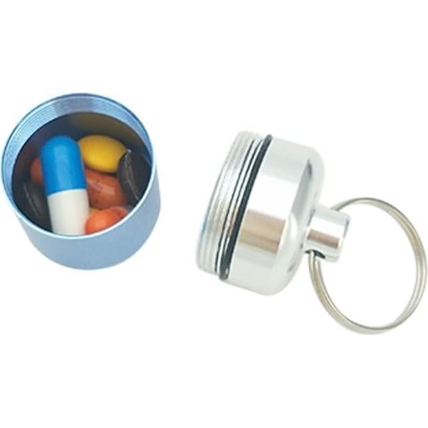 Contenedor de Pastillas FAYALA Aluminio Impermeable Llaveros
