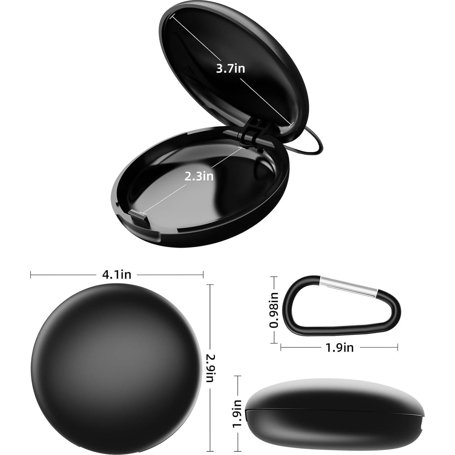 Estuche Organizador Yawsoy para Tapones de Oídos Negro