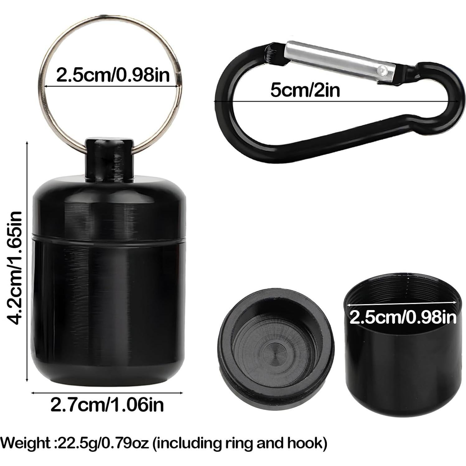 Estuche de Transporte Cecliy para Tapones de Oído - 4 Paquetes Metal