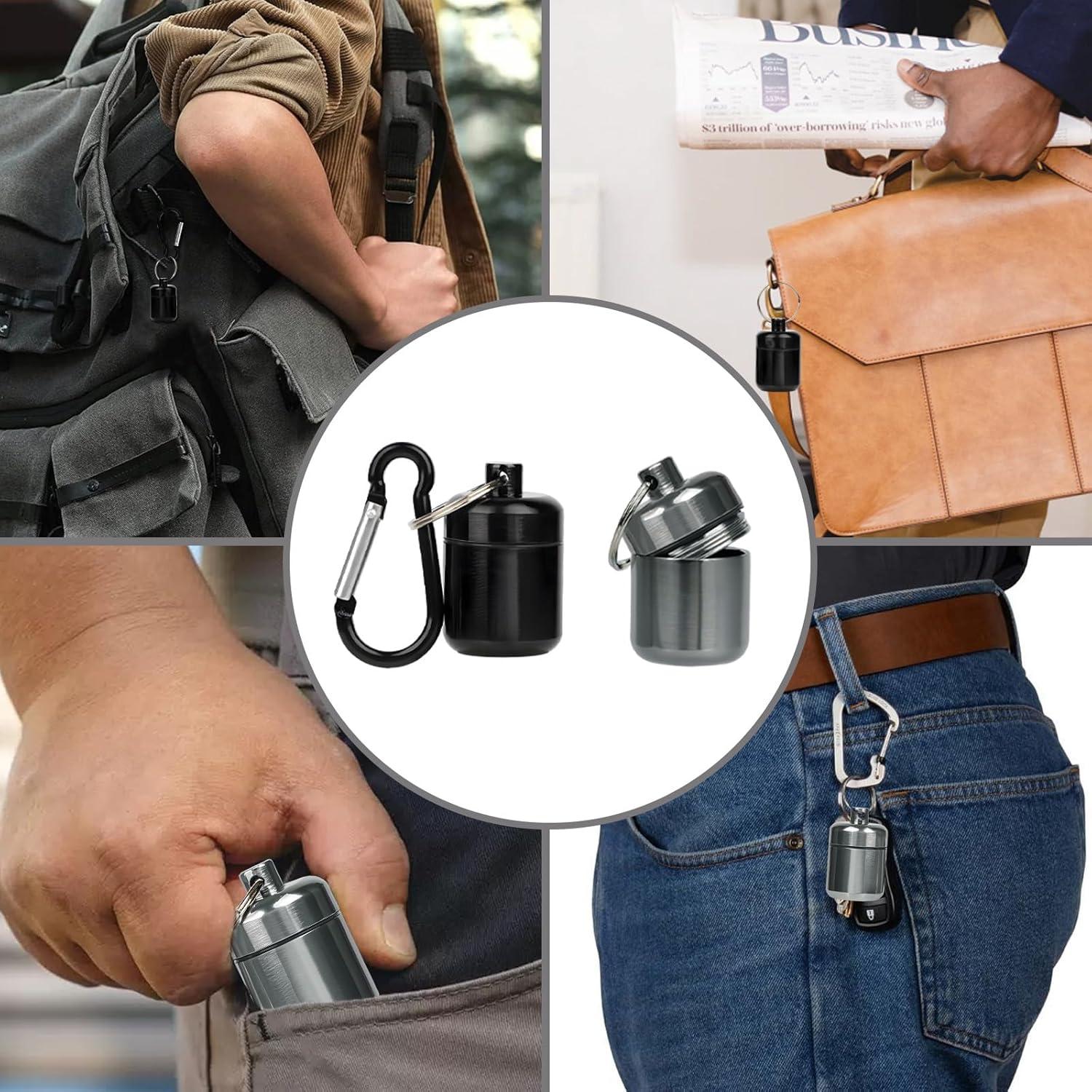 Estuche de Transporte Cecliy para Tapones de Oído - 4 Paquetes Metal