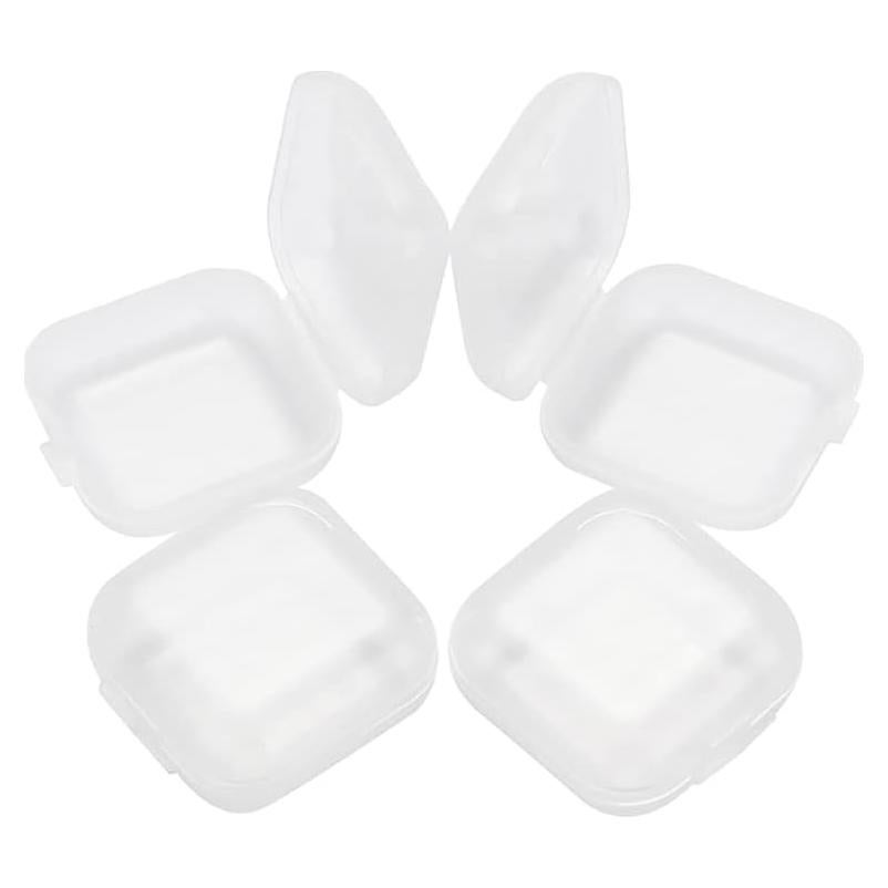 10 Cajas Plásticas Transparentes ccHuDE para Joyas 3.5x3.5cm