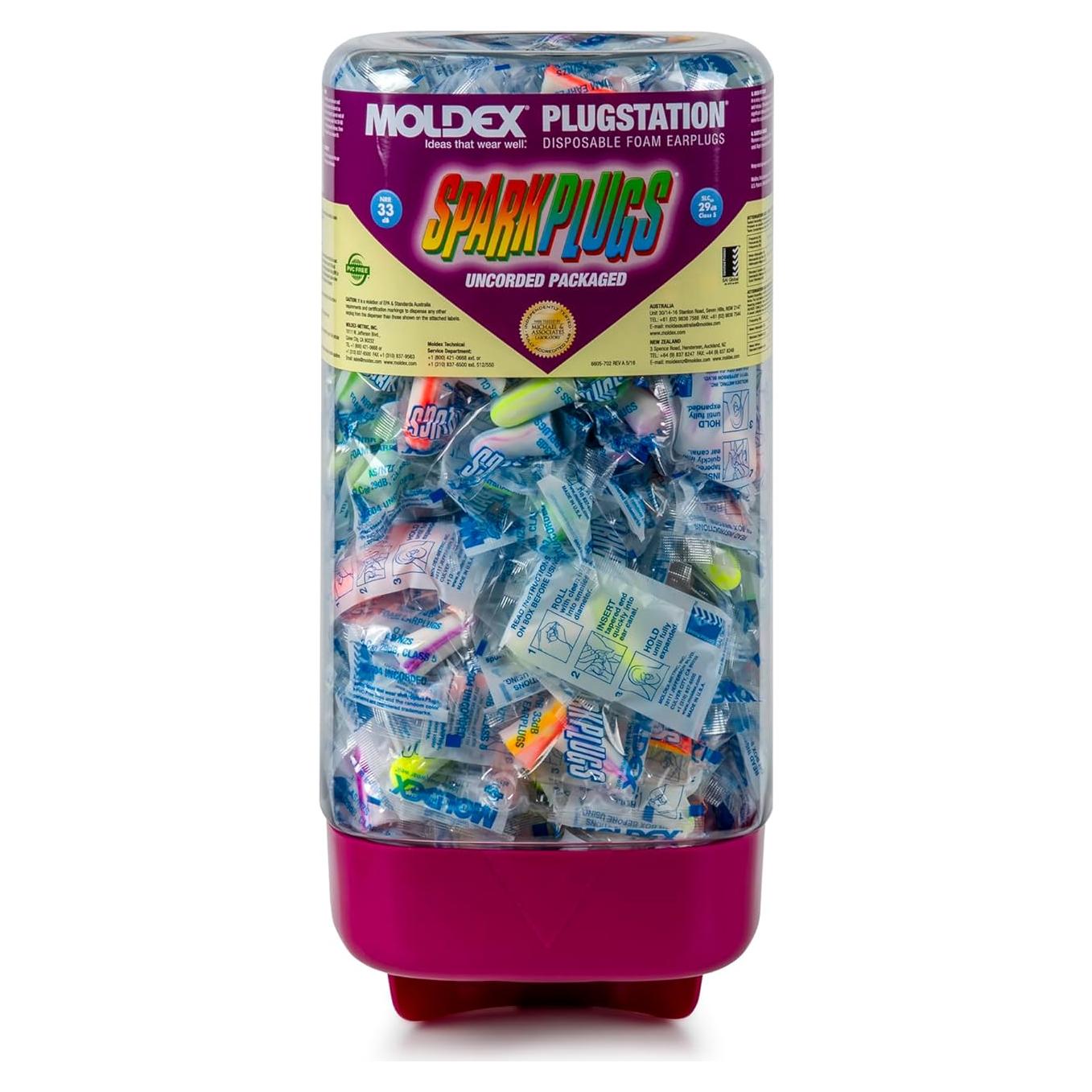 Dispensador de Tapones de Espuma Moldex 6605 NRR 33dB