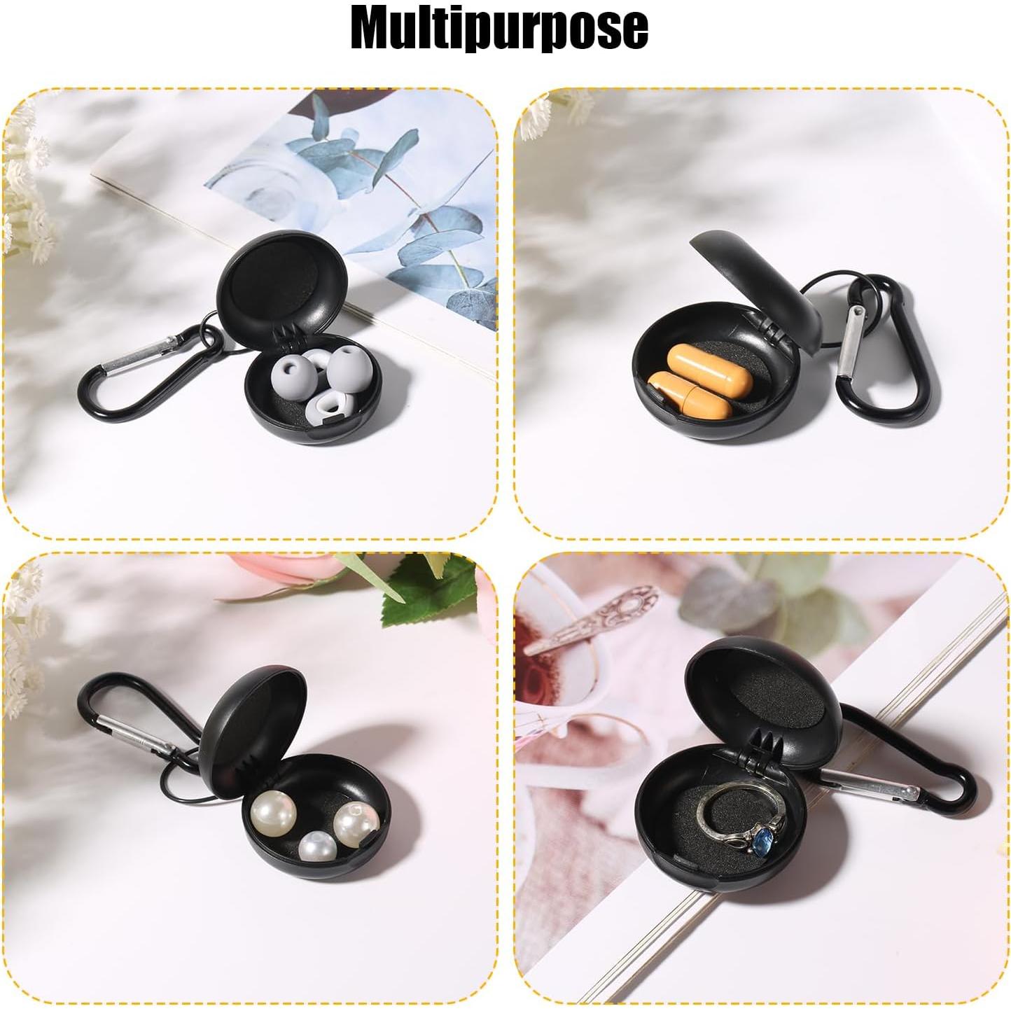 Estuche portátil para tapones de oídos BOXOB con llavero