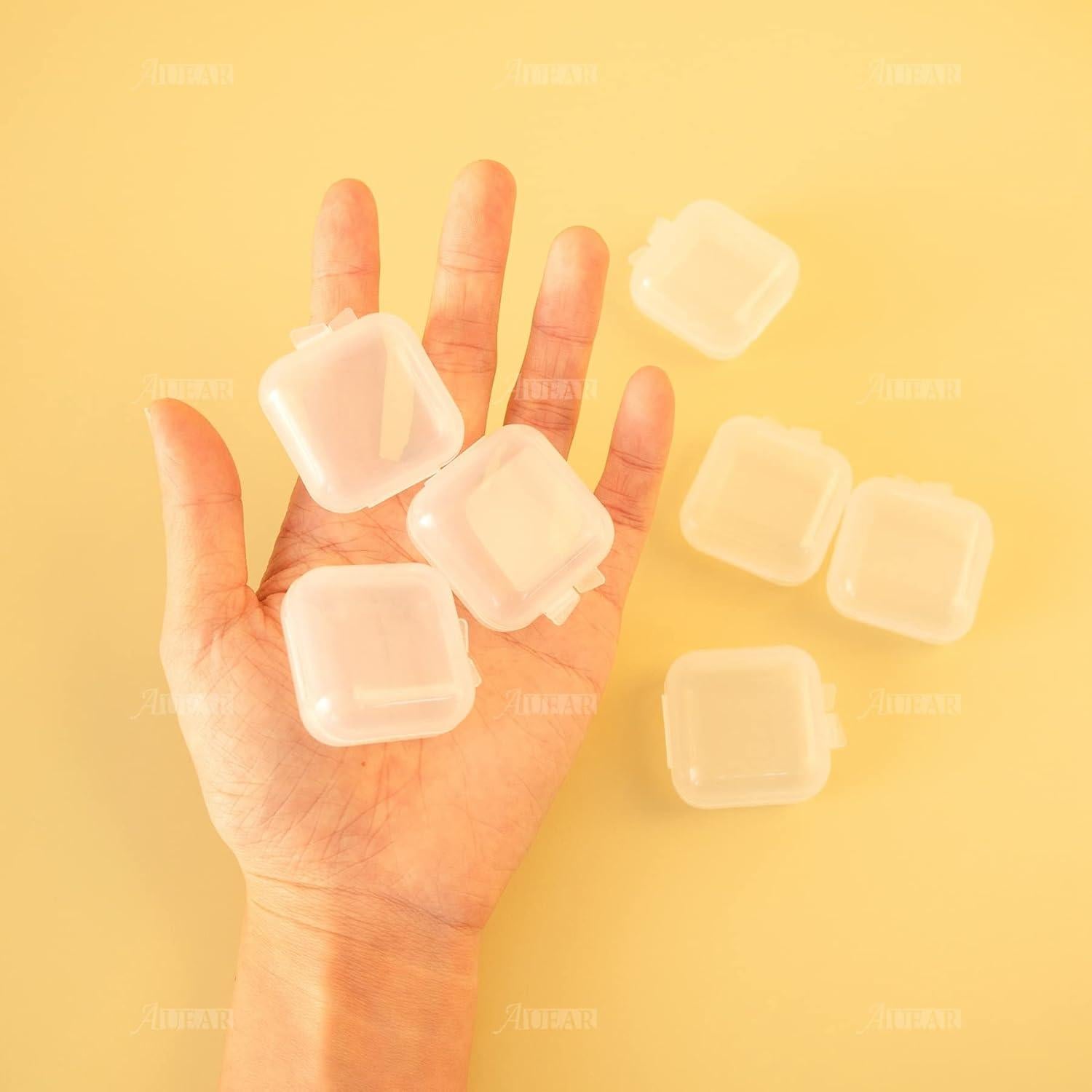 AUEAR Mini Cajas de Almacenamiento Cuadradas 40 Piezas 3.56cm