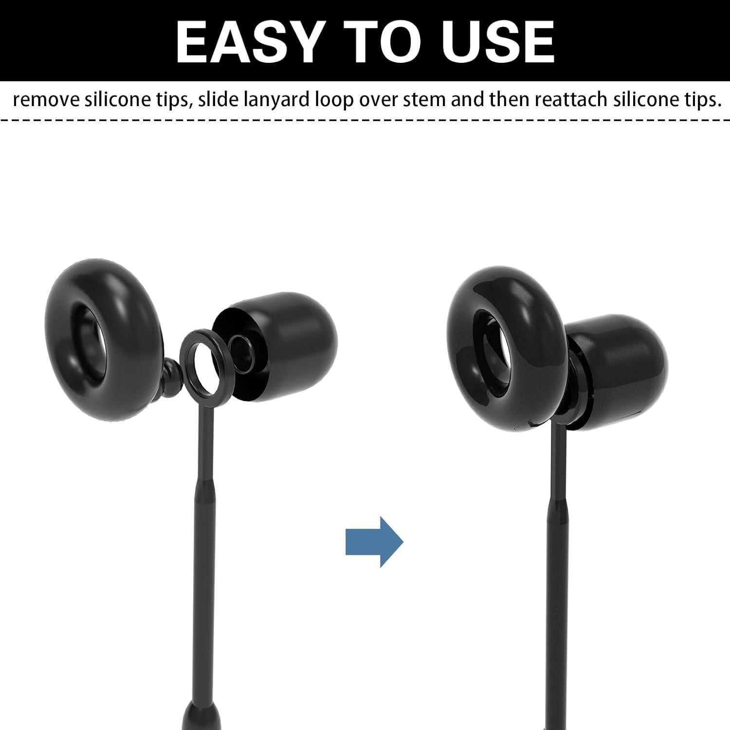 Cordón de Seguridad para Tapones de Oído Kasiden - Silicona Flexible