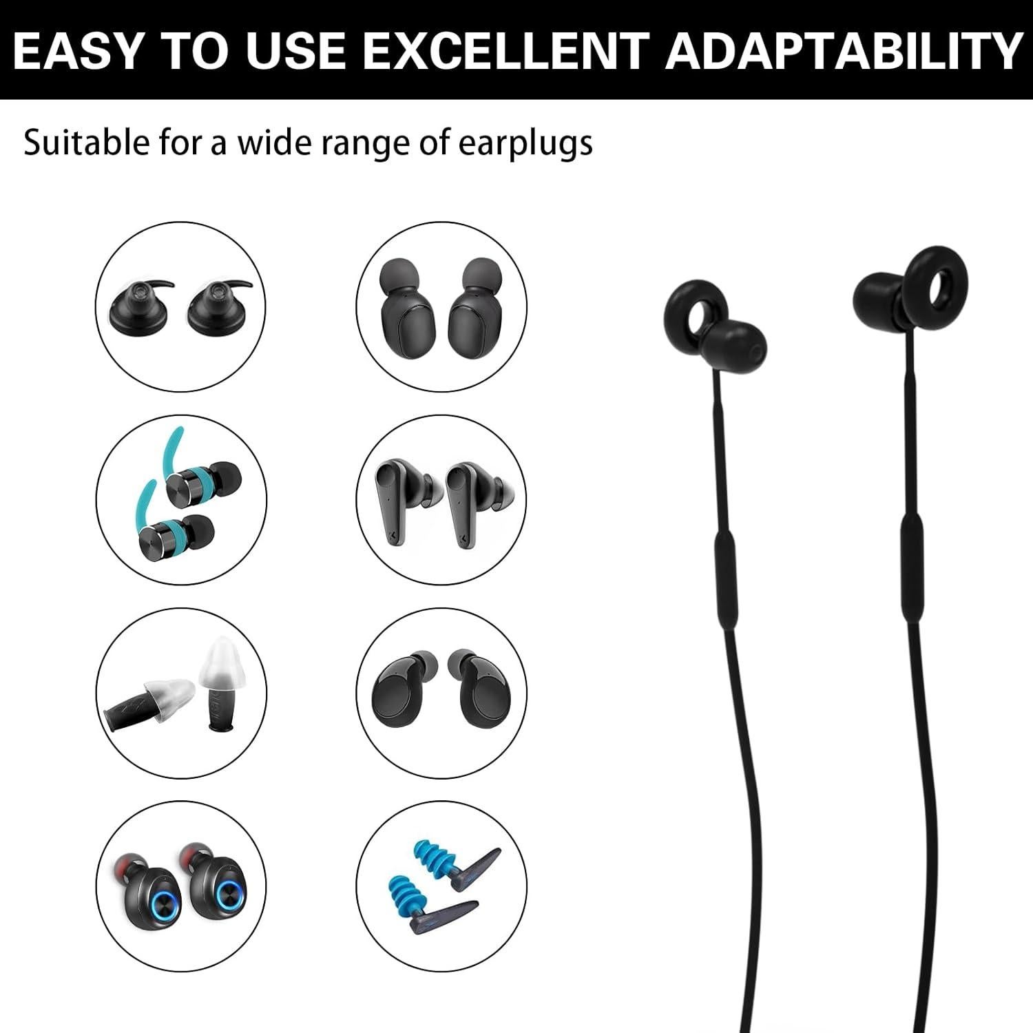 Cordón de Seguridad para Tapones de Oído Kasiden - Silicona Flexible