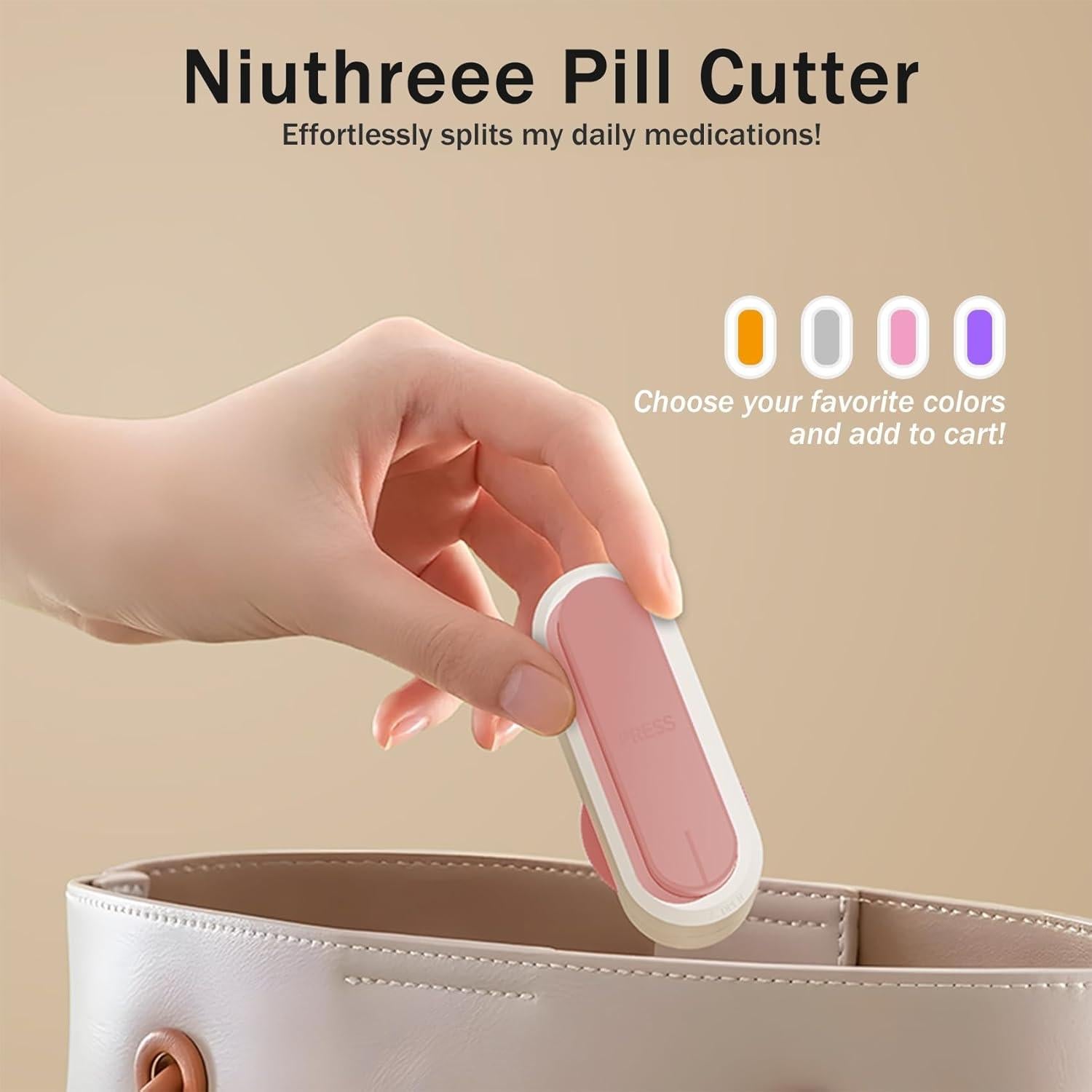 Cortador de Pastillas Profesional Niuthreee Rosa Ajustable