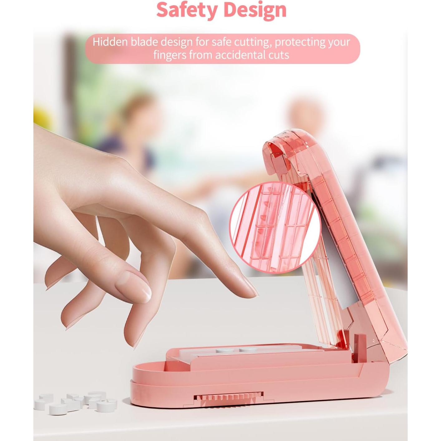 Cortador de Pastillas Rosa Cotatoc A-388 con Guardia de Seguridad