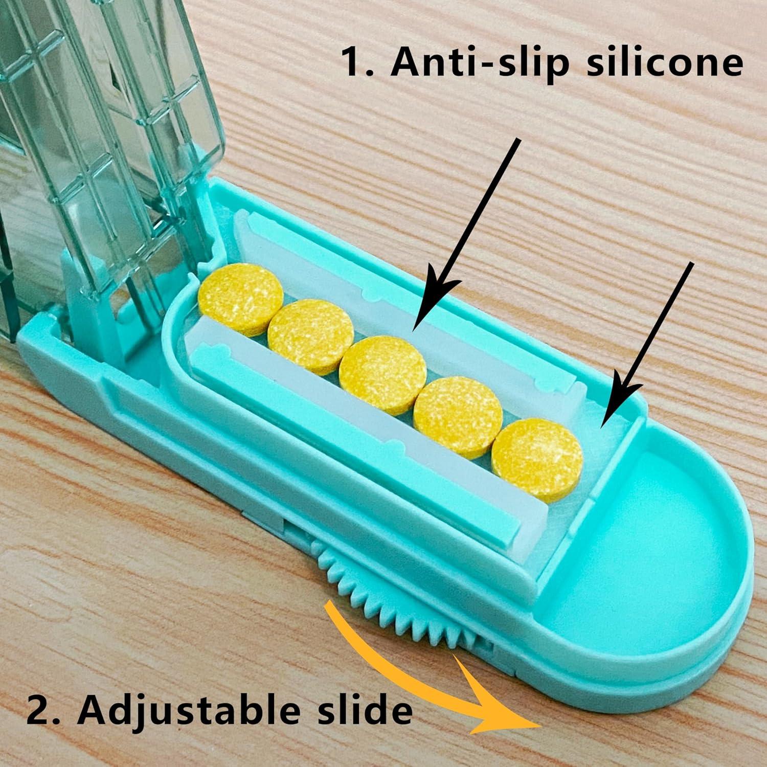 Cortador de Pastillas Ajustable JohnBee Azul Lago - Precisión y Seguridad