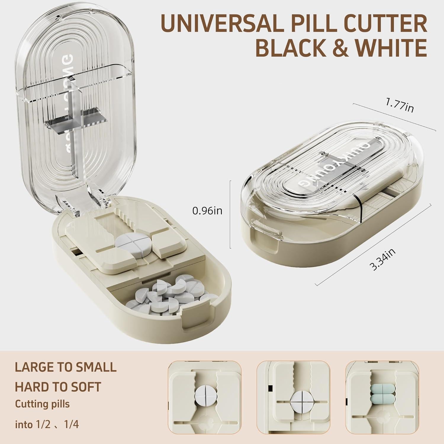 Cortador de Pastillas Quikyoung Profesional Acero Inoxidable 8.2cm