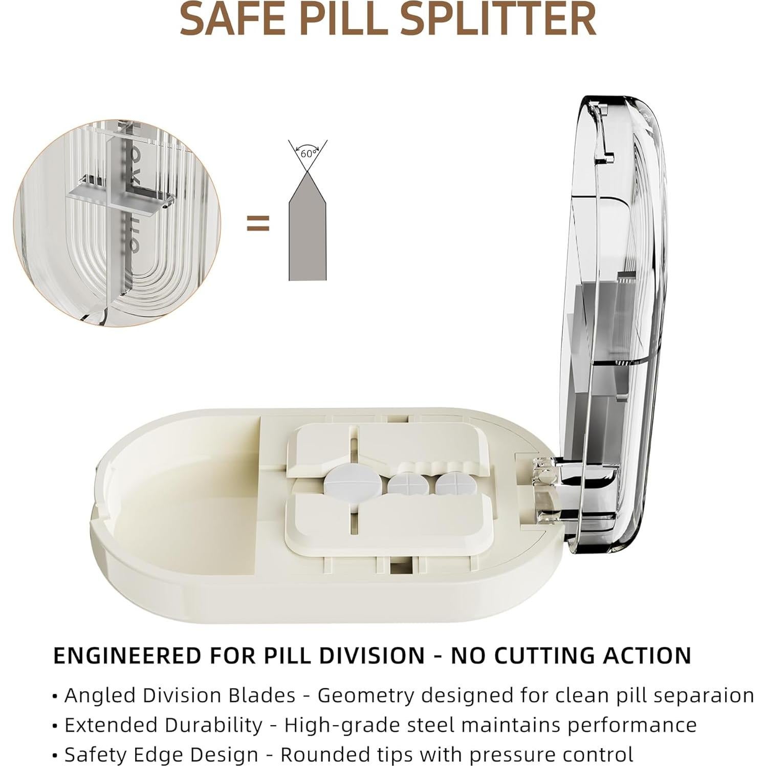Cortador de Pastillas Quikyoung Profesional Acero Inoxidable 8.2cm