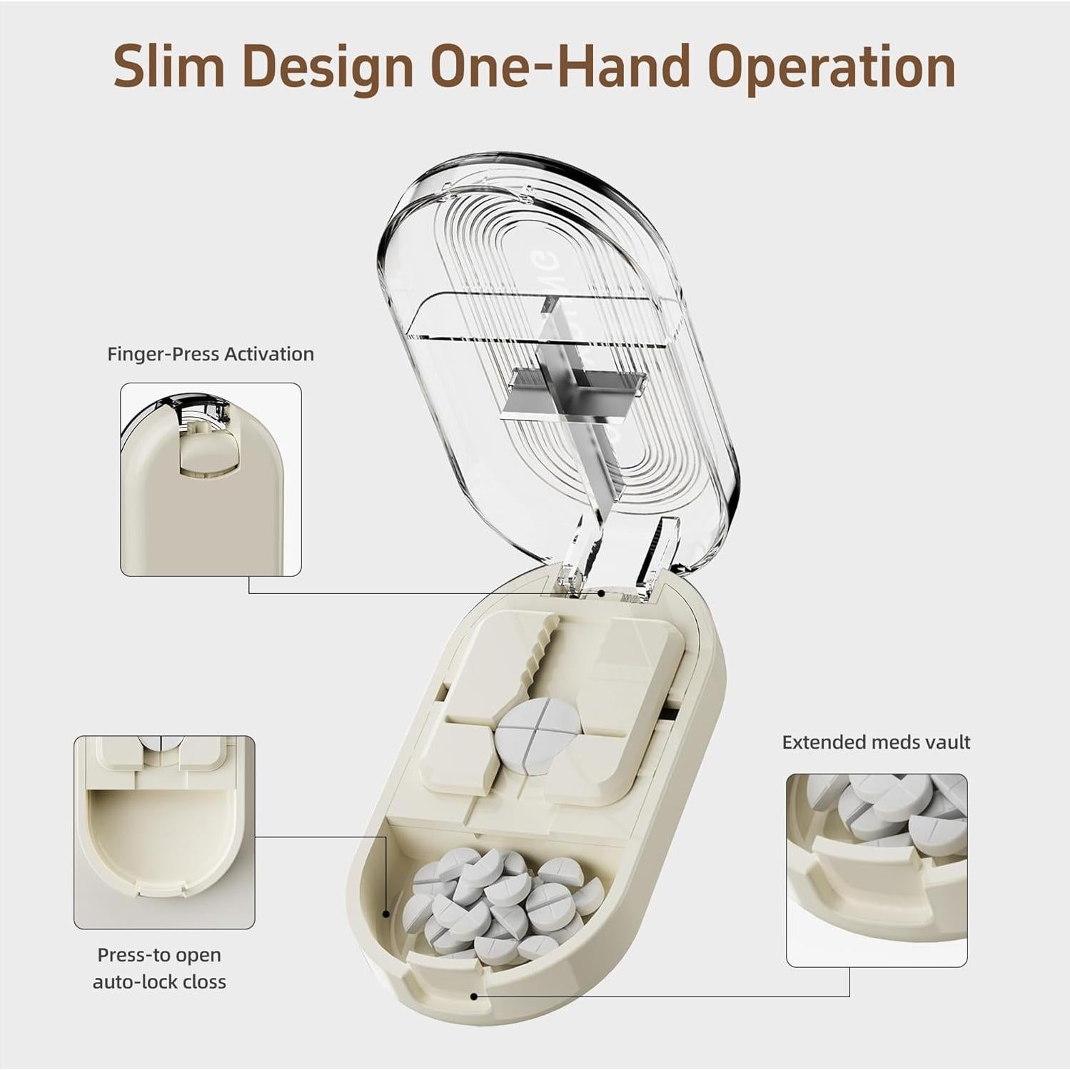 Cortador de Pastillas Quikyoung Profesional Acero Inoxidable 8.2cm