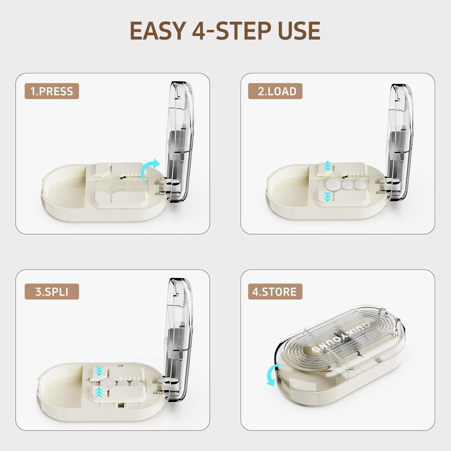 Cortador de Pastillas Quikyoung Profesional Acero Inoxidable 8.2cm