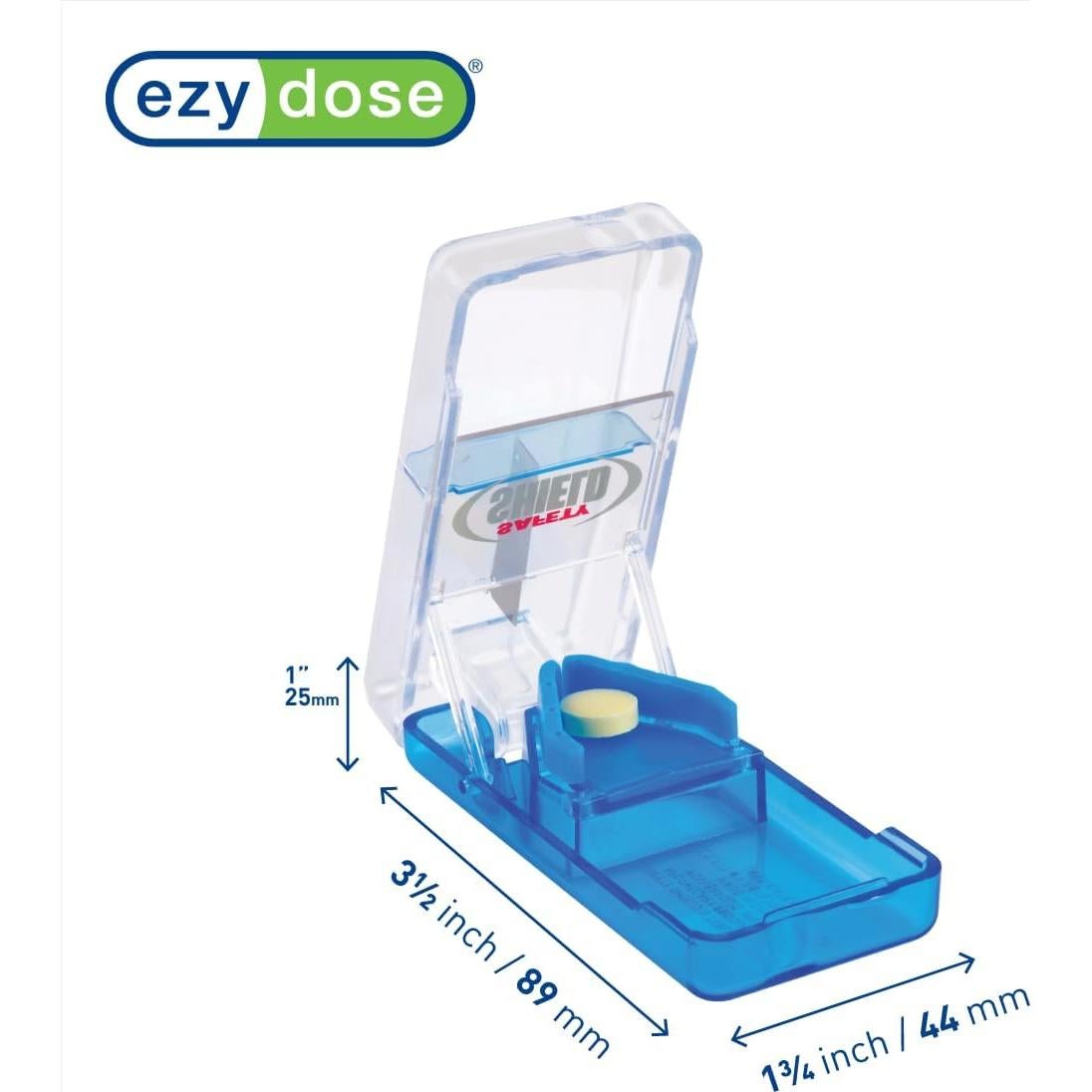 Cortador de Pastillas Ezy Dose con Escudo de Seguridad - Compacto