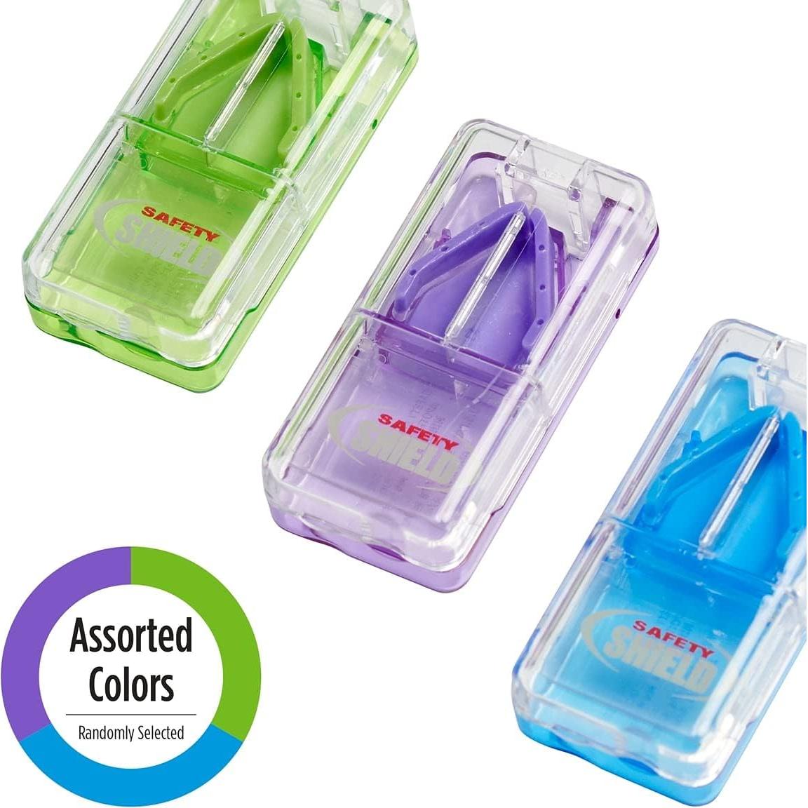 Cortador de Pastillas Ezy Dose con Escudo de Seguridad - Compacto