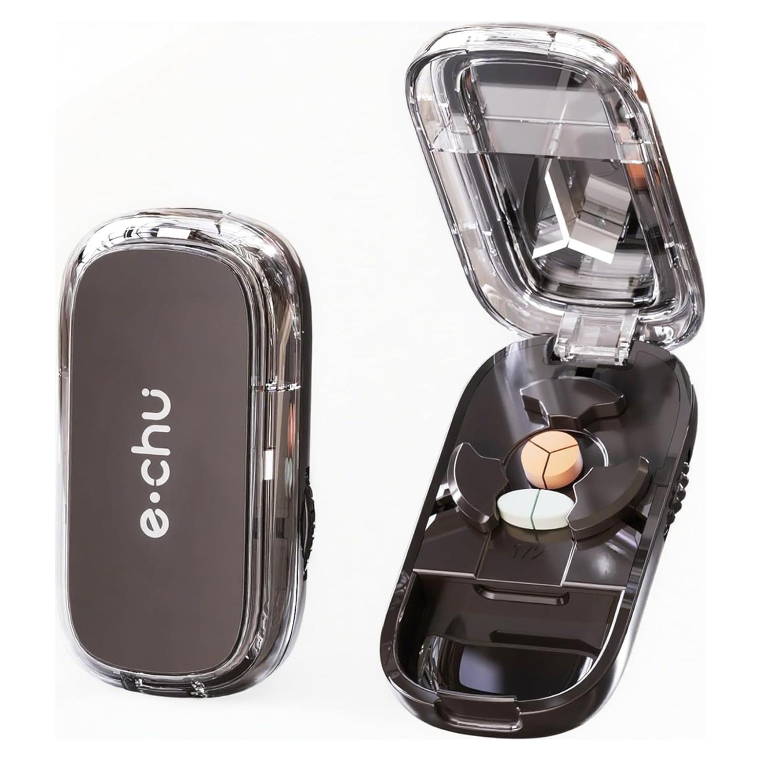 Cortador de Pastillas Hafigigi Ajustable con Almacenamiento - Negro