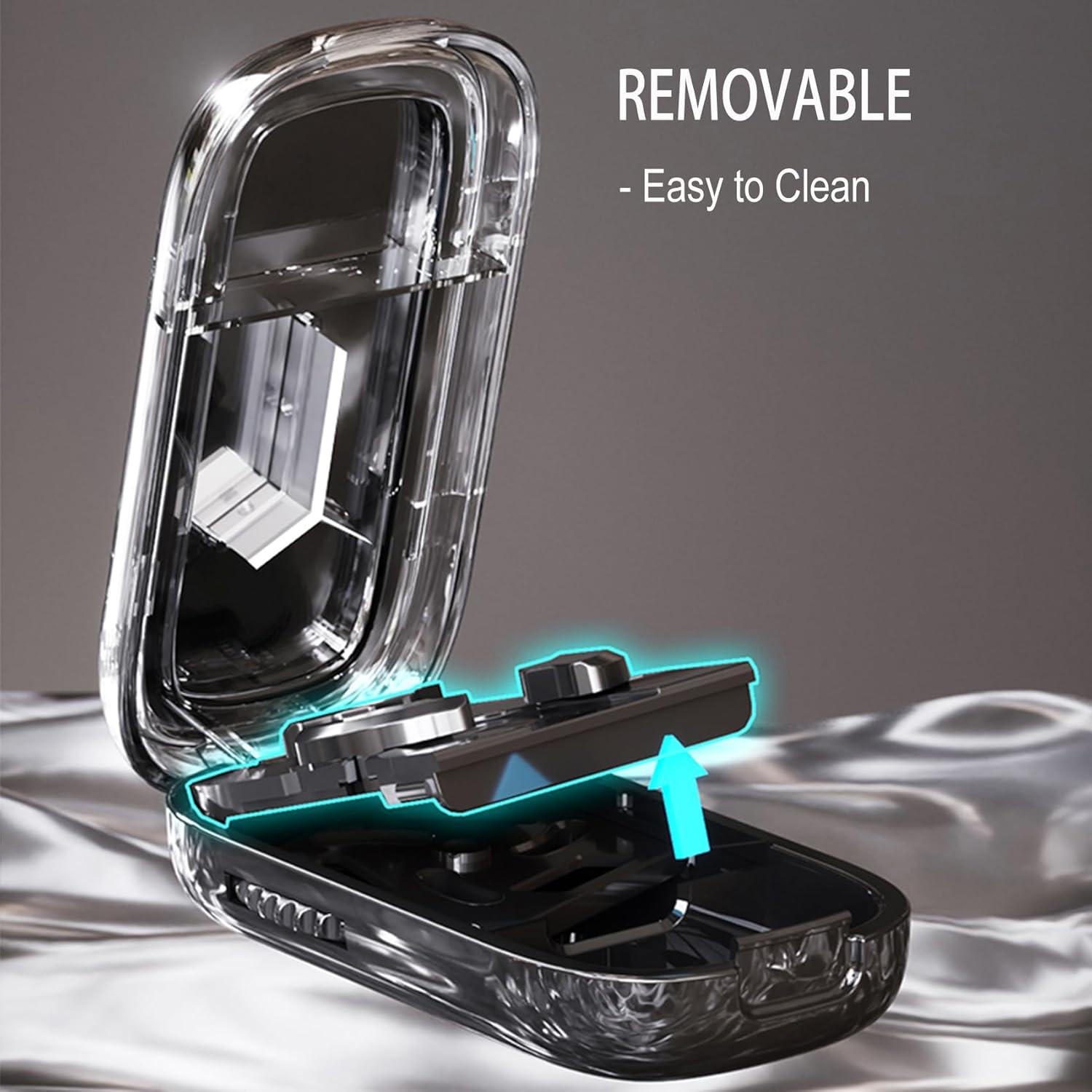 Cortador de Pastillas Hafigigi Ajustable con Almacenamiento - Negro