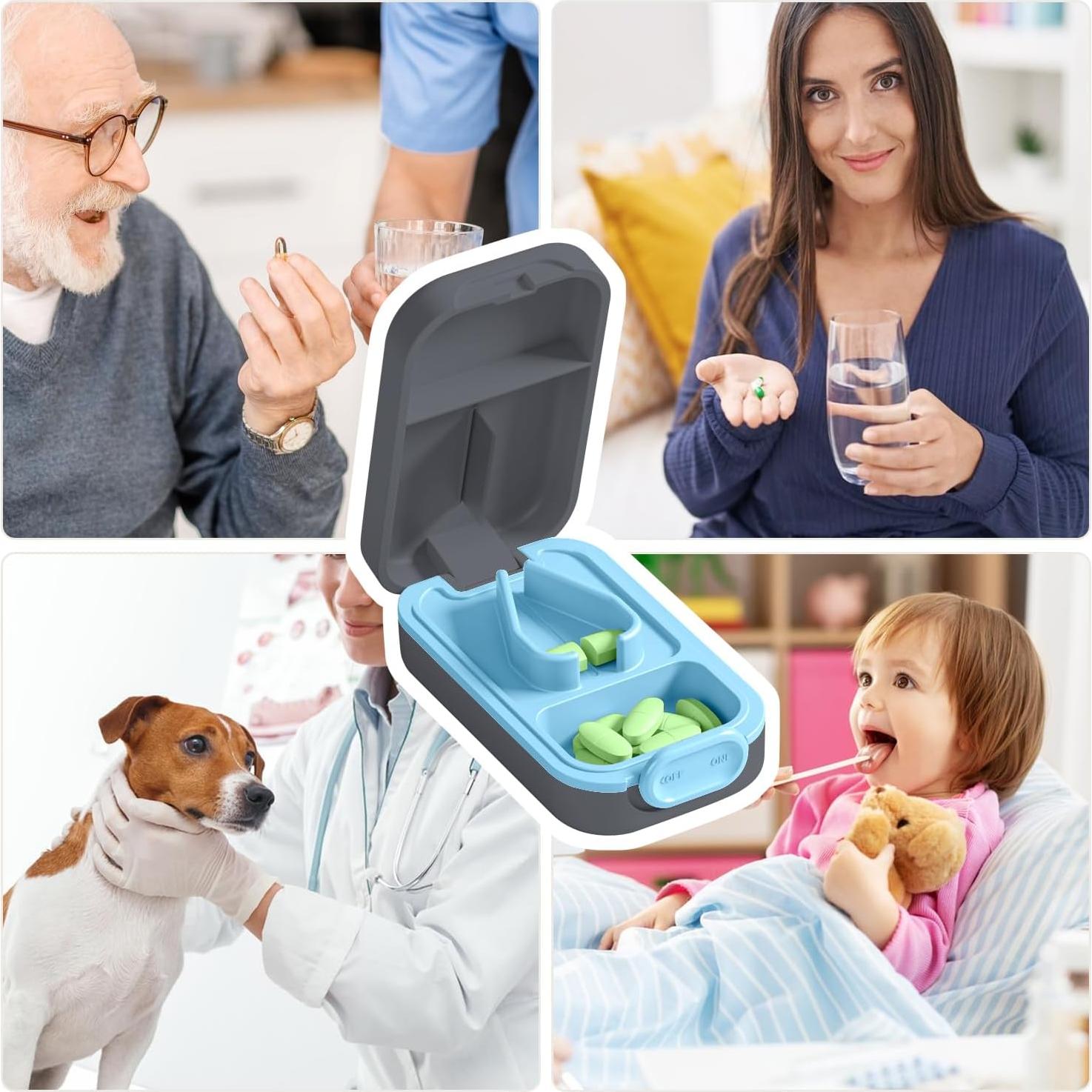 Cortador de Pastillas Vilosa U-Azul | Divisor para Múltiples Tamaños