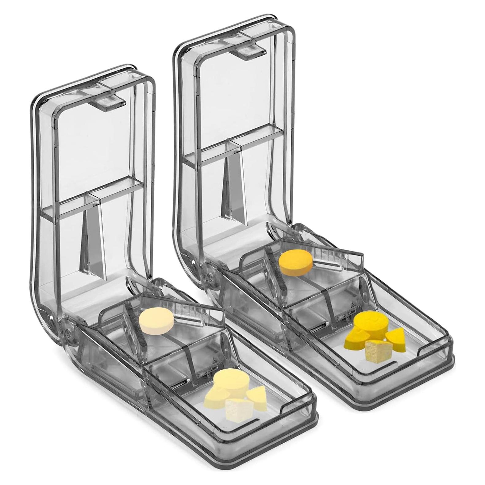 Cortador de Pastillas JohnBee 2PCS Ajustable con Almacenamiento