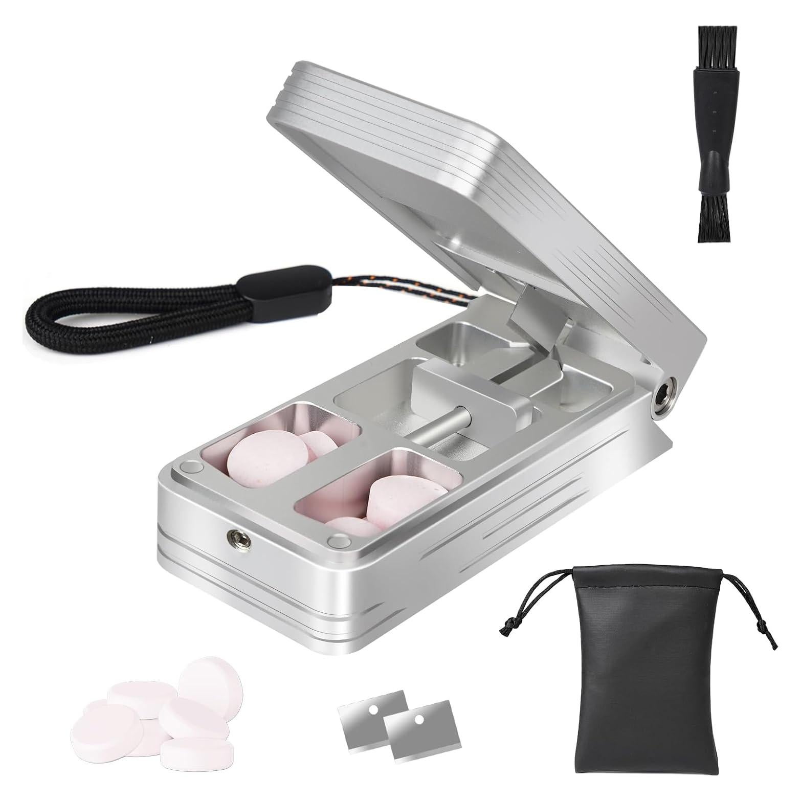 Cortador de Pastillas Profesional Minlen Plata - Aluminio y Acero Inoxidable