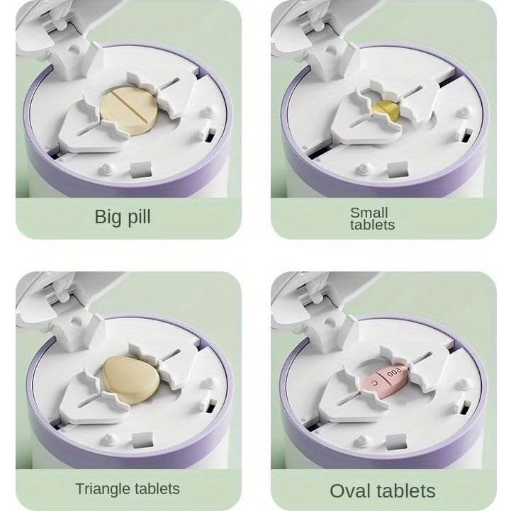 Cortador de Pastillas GAONLY Azul - Divisor de Tabletas 1/4