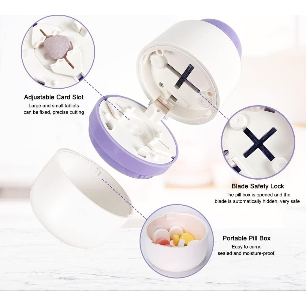 Cortador de Pastillas ZJYW-0314 con Cuchilla Inoxidable - Púrpura