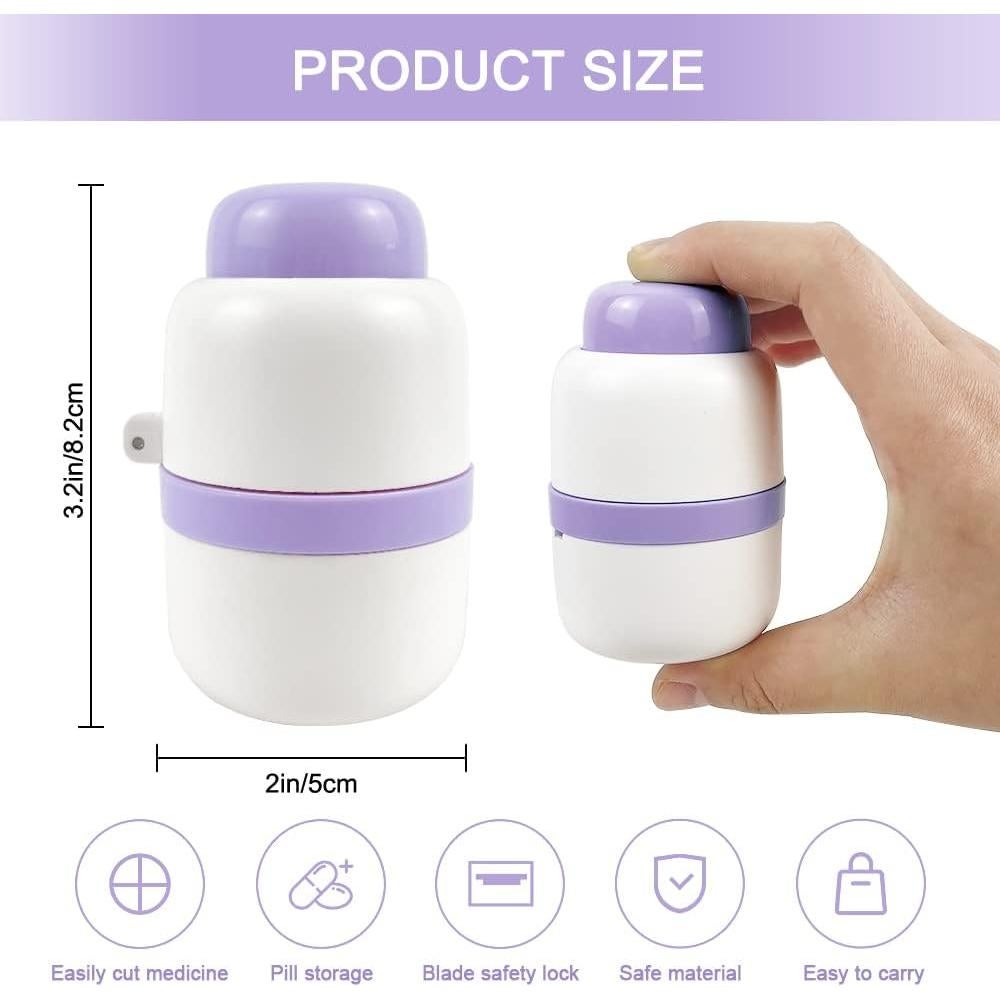 Cortador de Pastillas ZJYW-0314 con Cuchilla Inoxidable - Púrpura