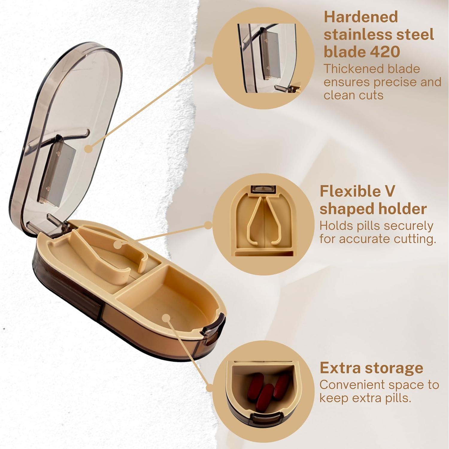 Cortador de Pastillas Profesional Rayquest con Mini Caja 9.7cm