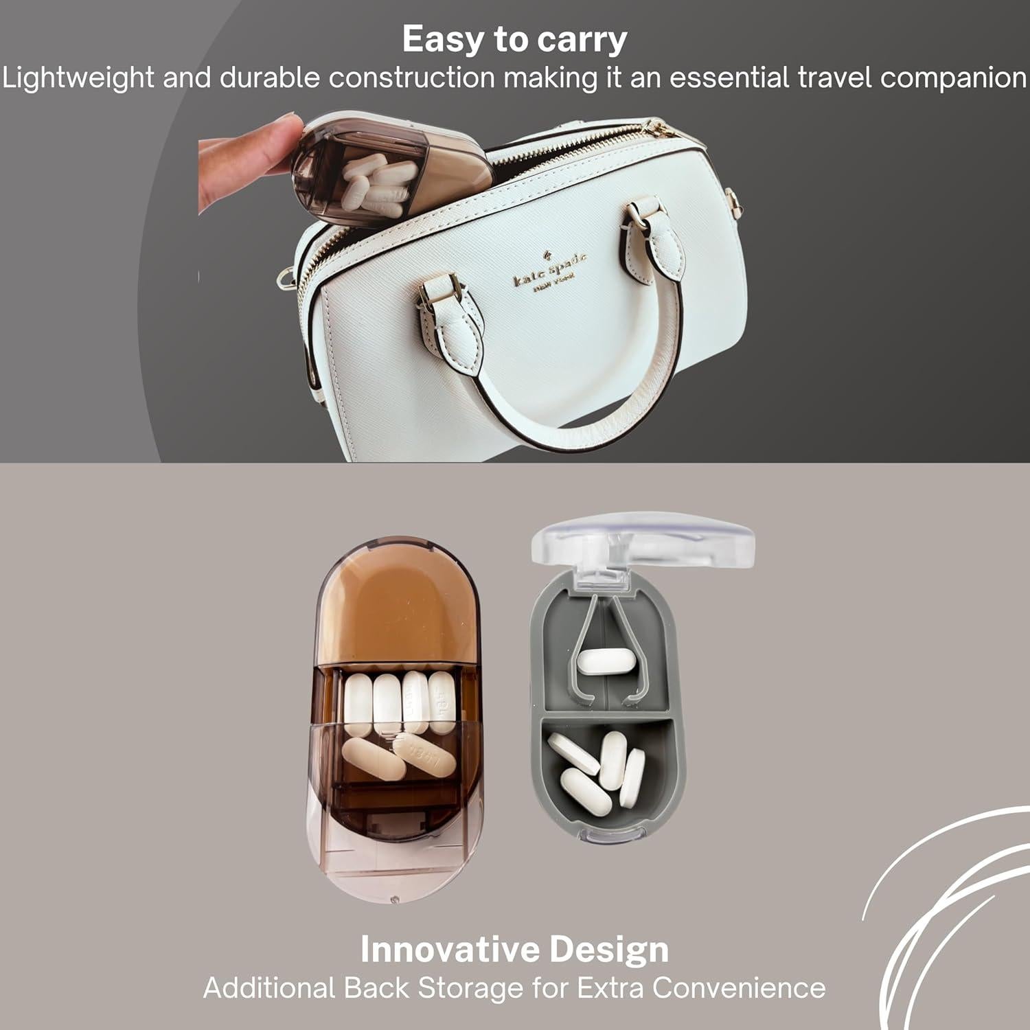 Cortador de Pastillas Profesional Rayquest con Mini Caja 9.7cm