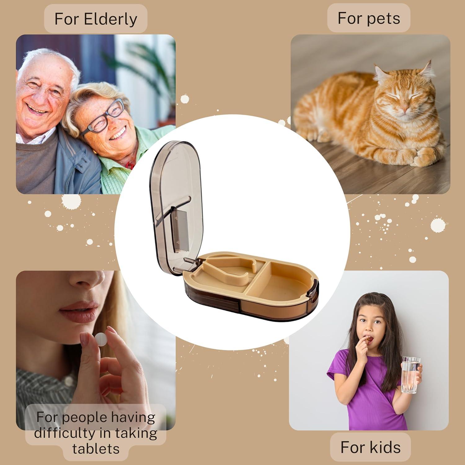 Cortador de Pastillas Profesional Rayquest con Mini Caja 9.7cm