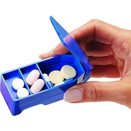 Cortador de Pastillas Ezy Dose Compacto con Cuchilla Inoxidable