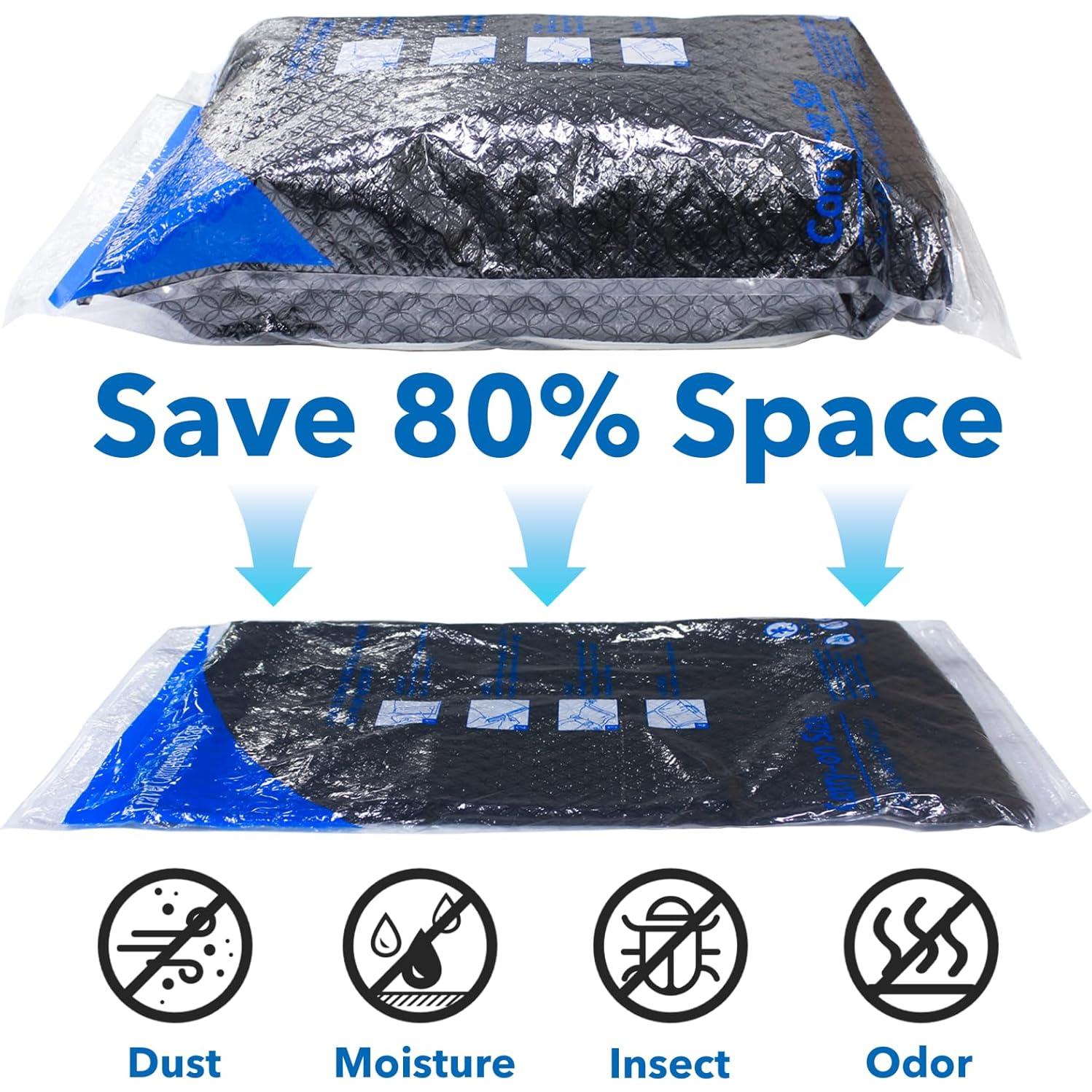 Paquete de 12 Bolsas de Compresión MEIQIHOME para Viaje