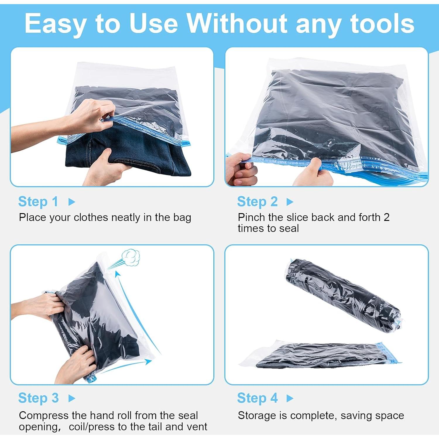 Bolsas de Compresión YXYL 10 PCS para Viaje y Almacenamiento