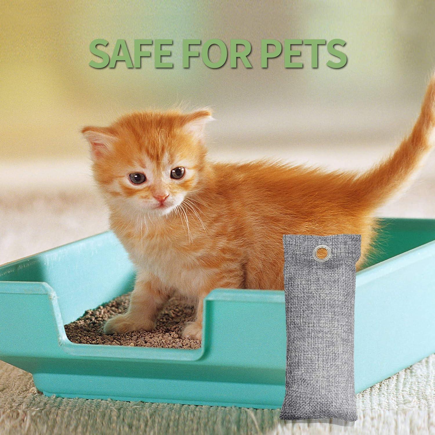 Paquete de 6 Bolsas de Carbón Activado de Bambú - Purificador de Aire