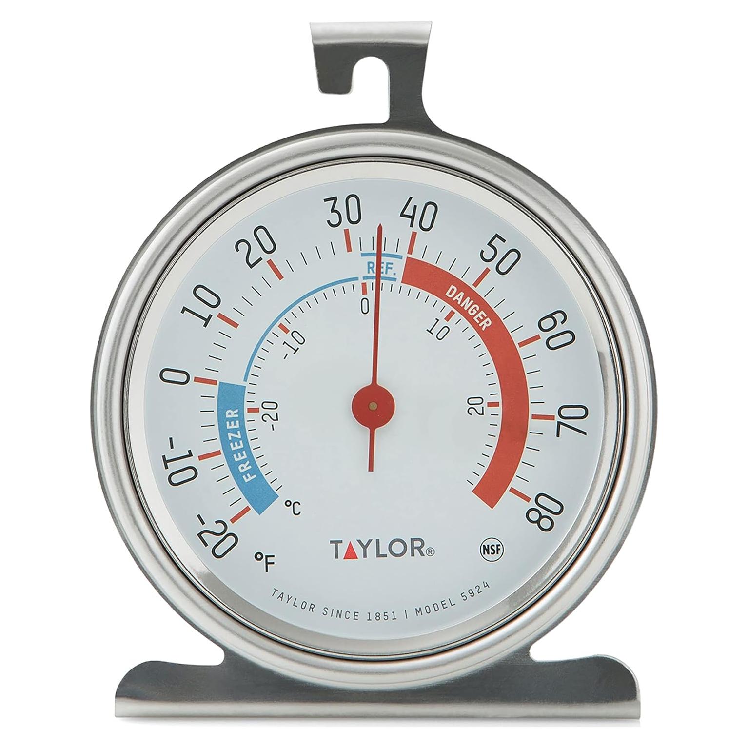 Termómetro Analógico Taylor 5924 para Refrigerador y Congelador