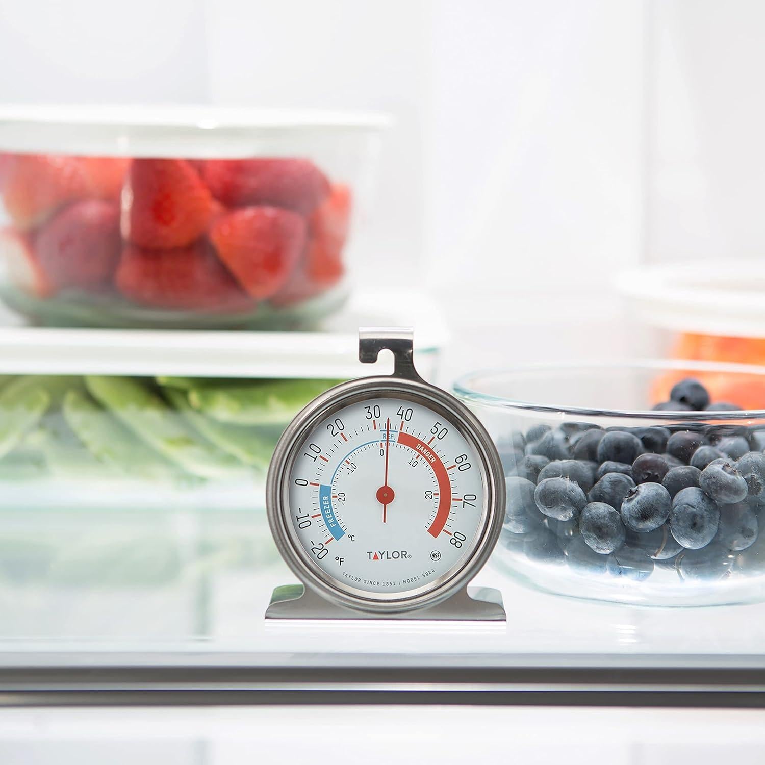 Termómetro Analógico Taylor 5924 para Refrigerador y Congelador