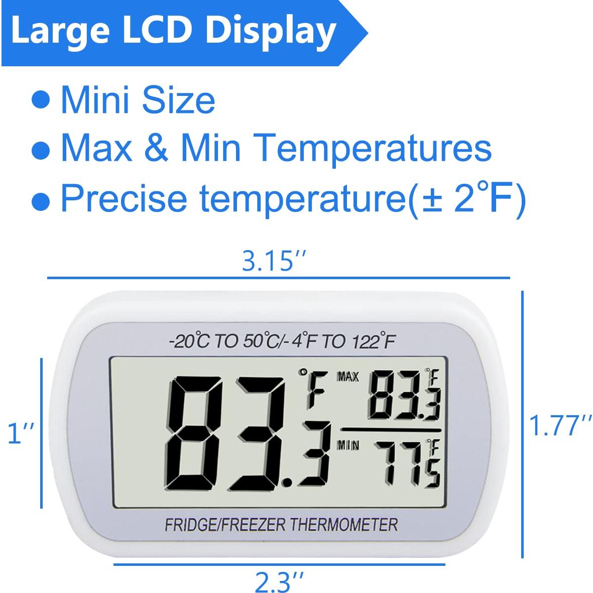 Termómetro Digital RIY para Refrigerador y Congelador LCD