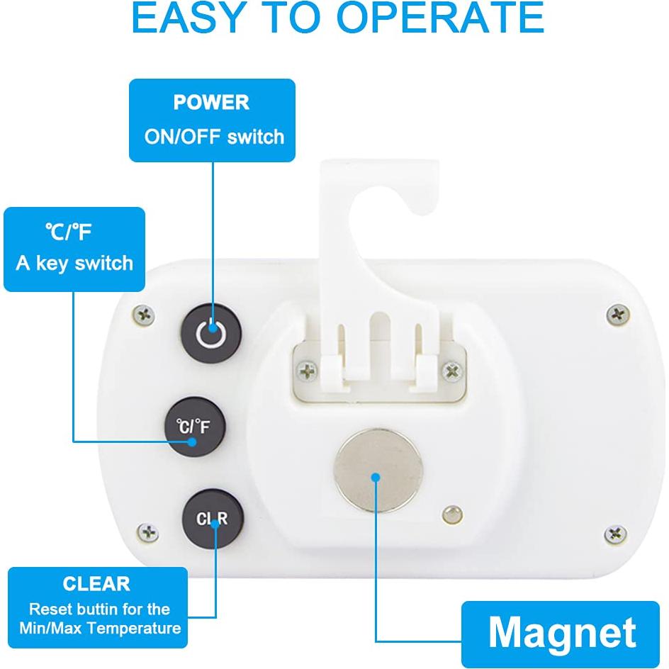 Termómetro Digital VOULOIR para Refrigerador y Congelador