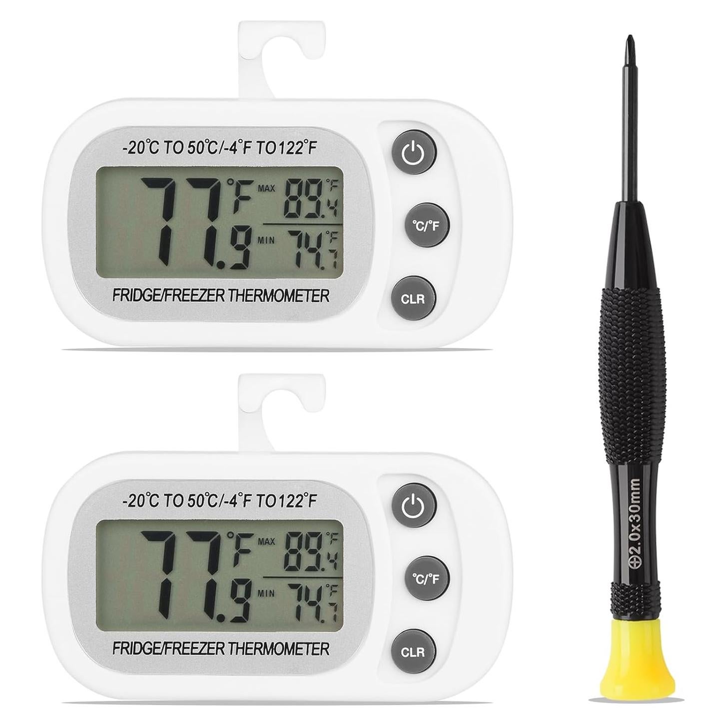 Termómetro Digital Impermeable Serundo para Refrigerador 2pck