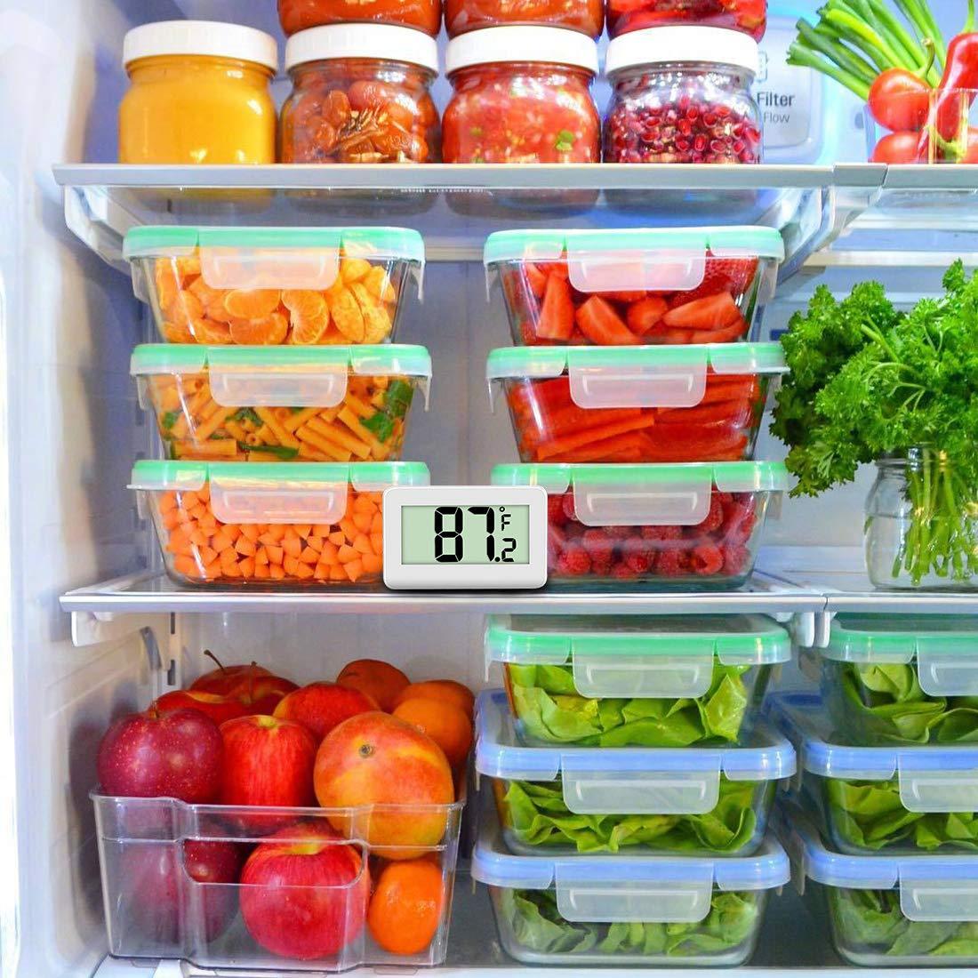 Termómetro Digital para Refrigerador AOVIOANDY - Pantalla LCD Grande